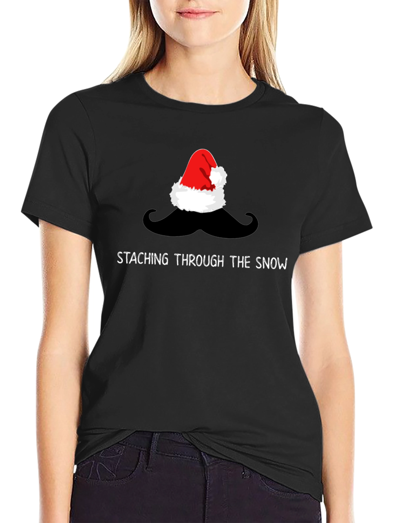Staching Through The Snow Christmas T-Shirt