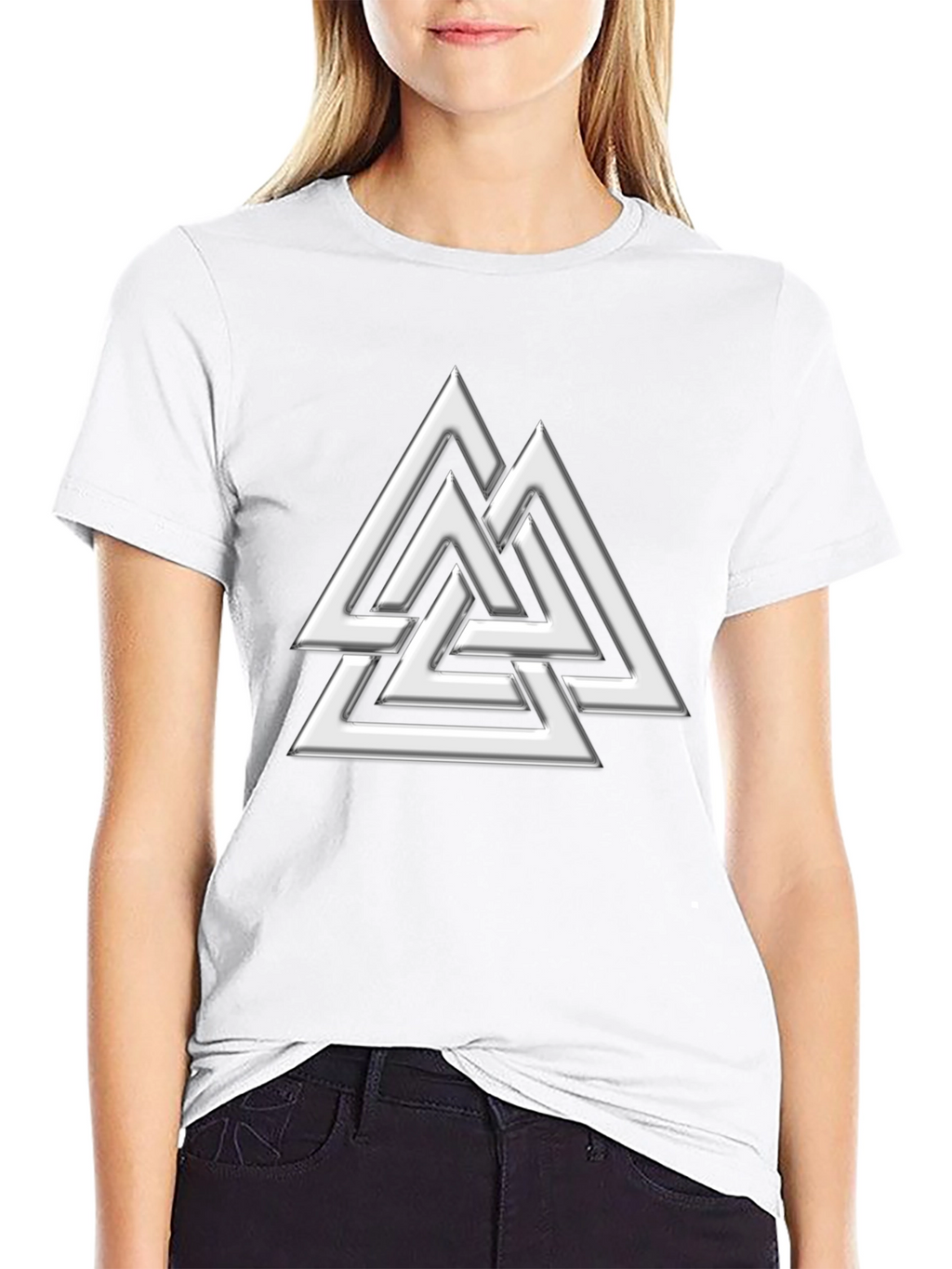 Valknut Symbol Graphic Tee - Norse Viking Design