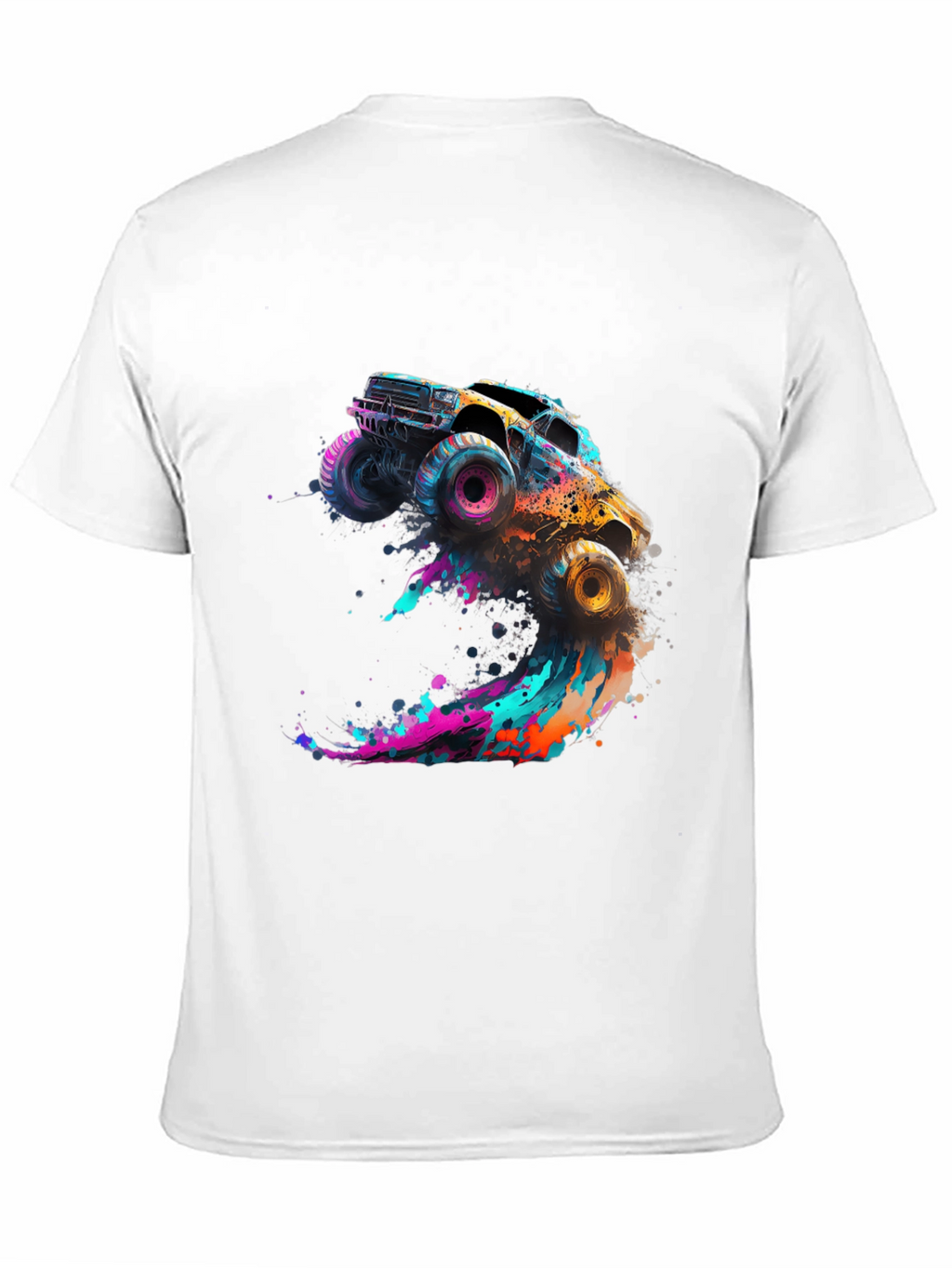 Monster Truck Splash Graphic Tee - Black
