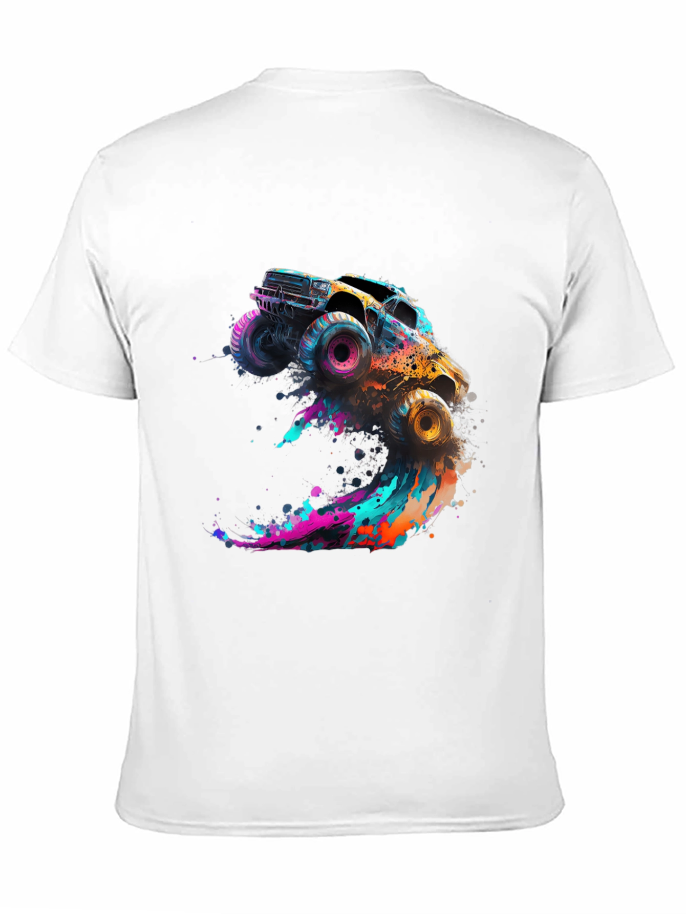 Monster Truck Splash Graphic Tee - Black