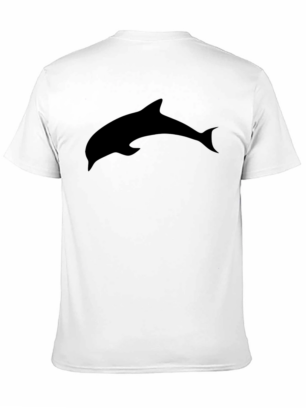 Mens Black Dolphin Graphic Tee - Casual Comfort