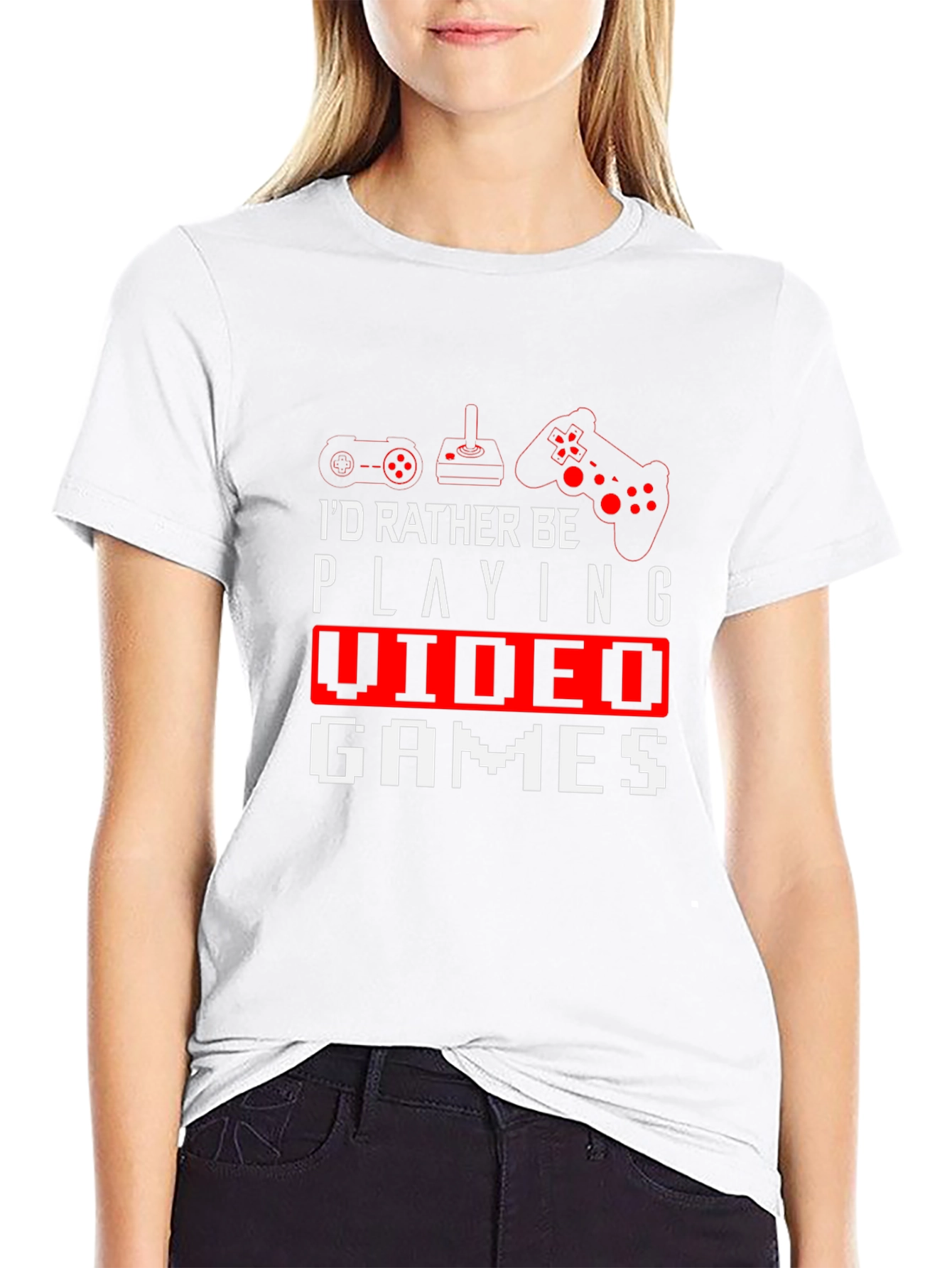 Gamer T-Shirt - Id Rather Be Playing Video Games