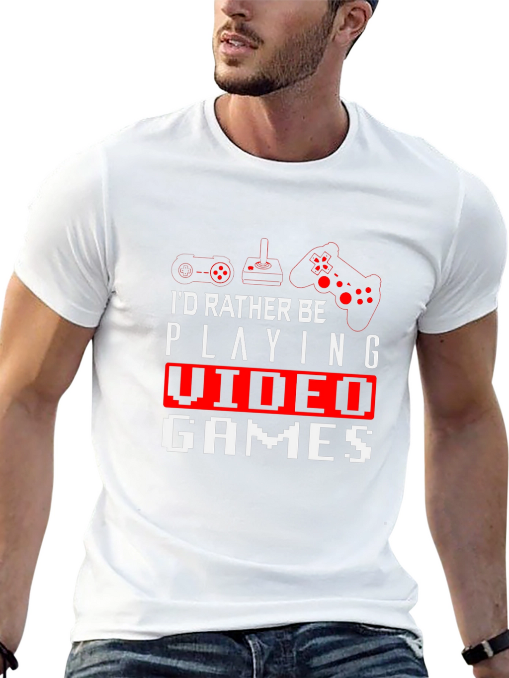 Gamer T-Shirt - Id Rather Be Playing Video Games