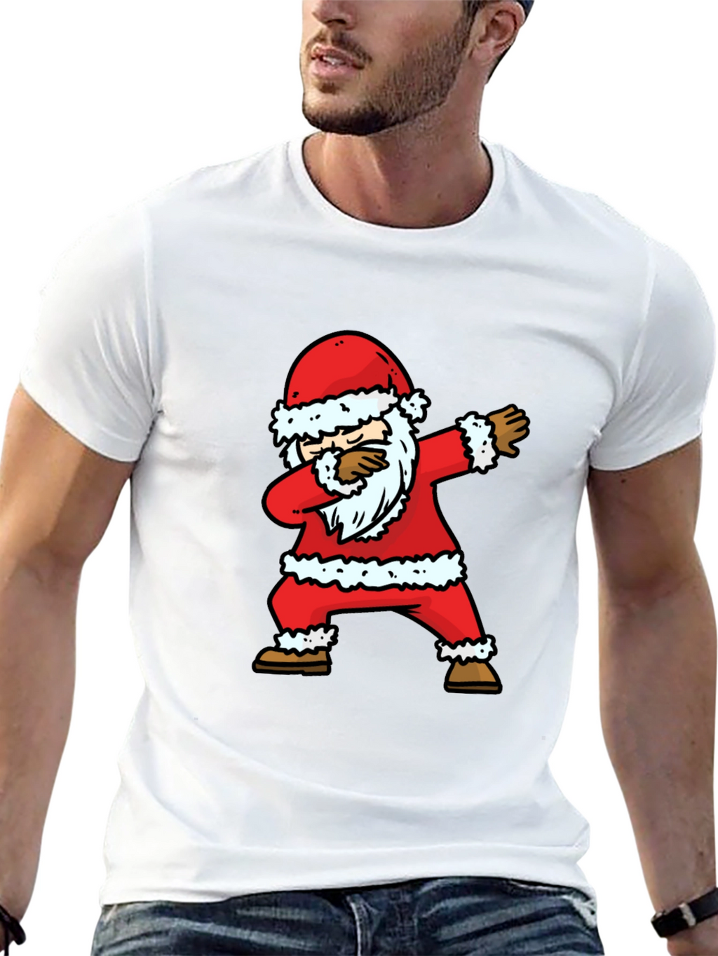Dabbing Santa Christmas T-Shirt - Holiday Fun!