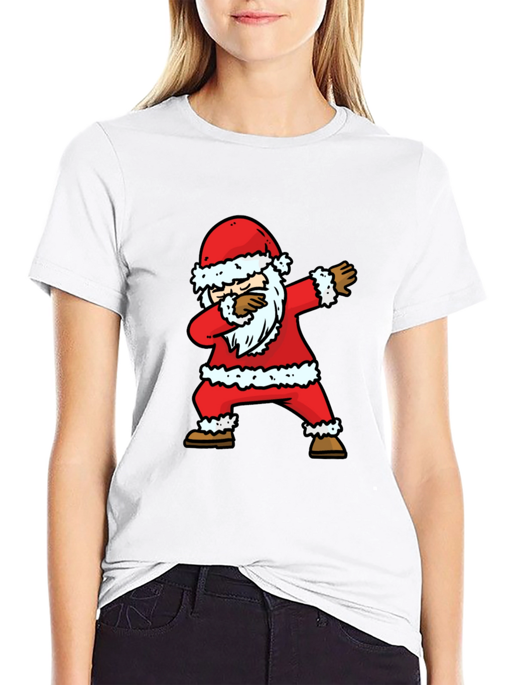 Dabbing Santa Christmas T-Shirt - Holiday Fun!