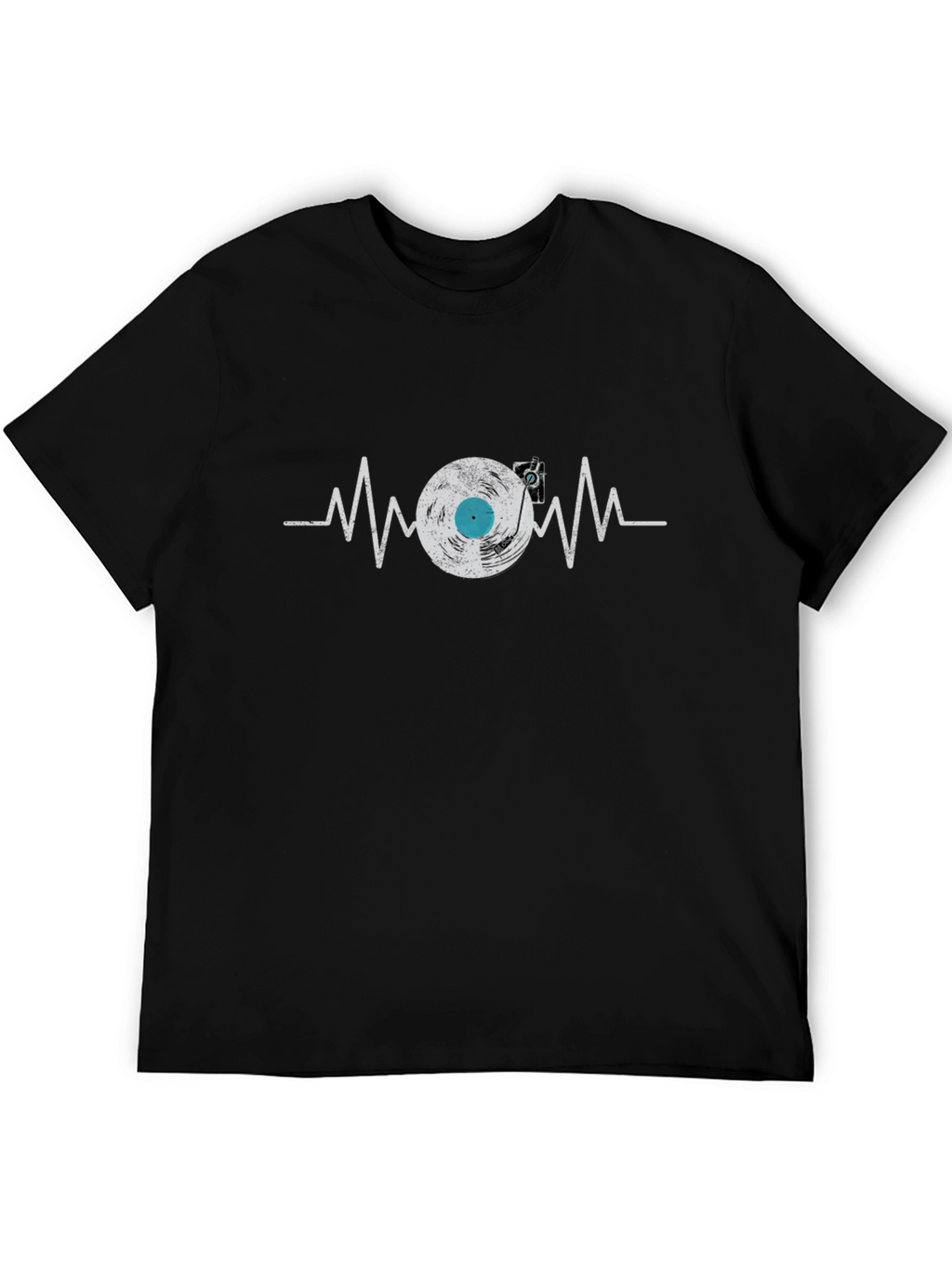 Vinyl Record Heartbeat Graphic Tee