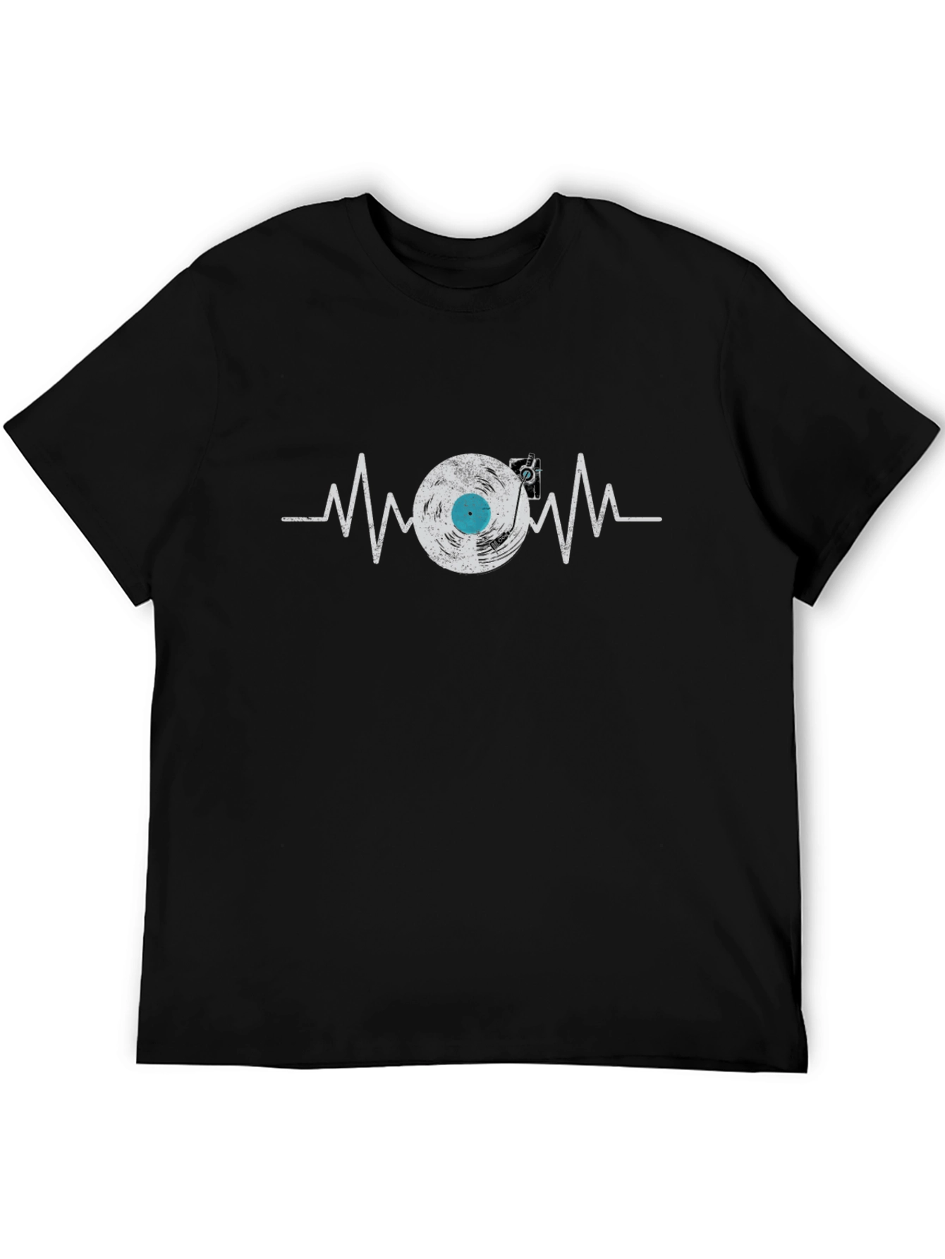 Vinyl Record Heartbeat Graphic Tee
