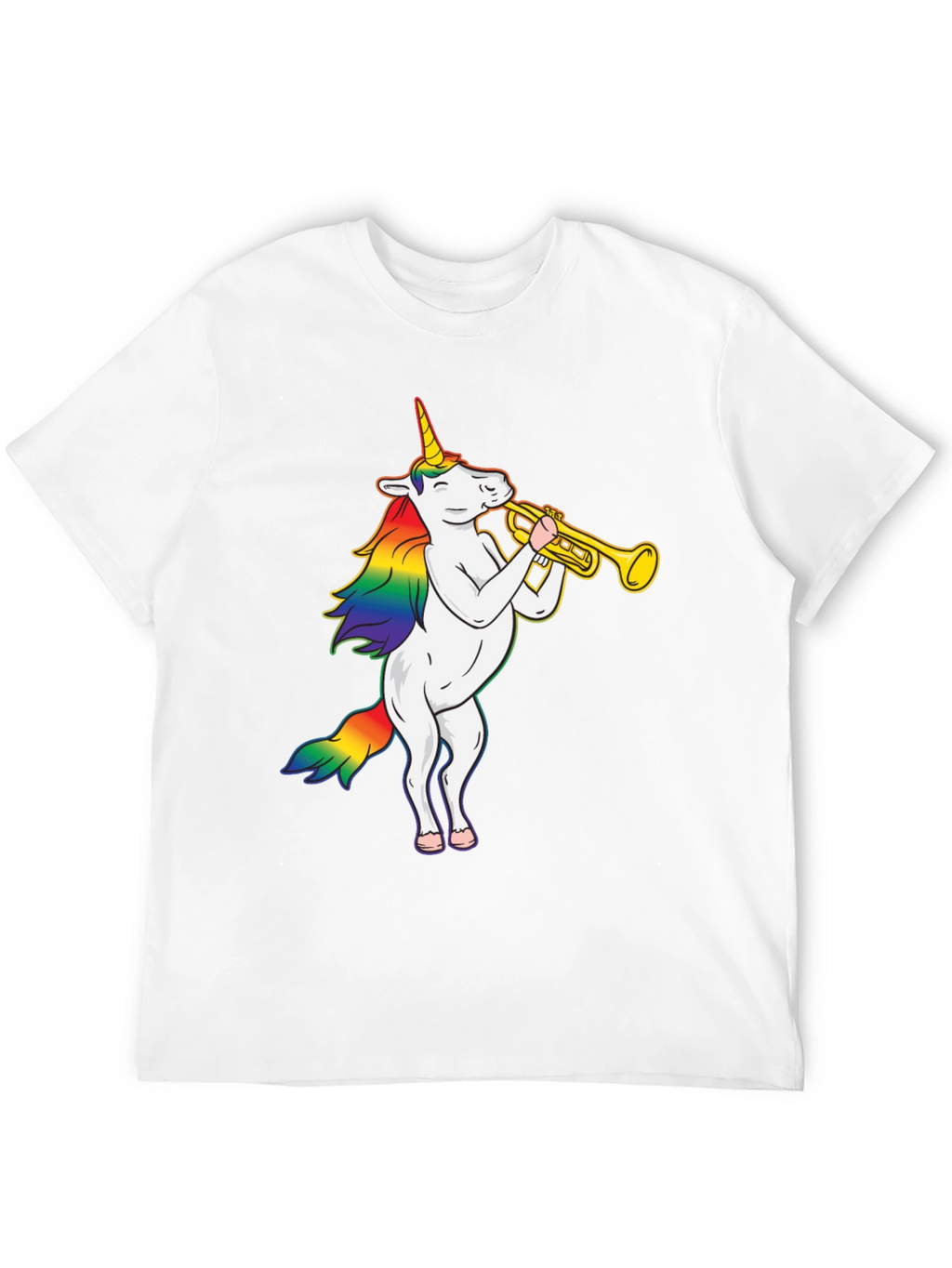Unicorn Trumpet Black T-Shirt