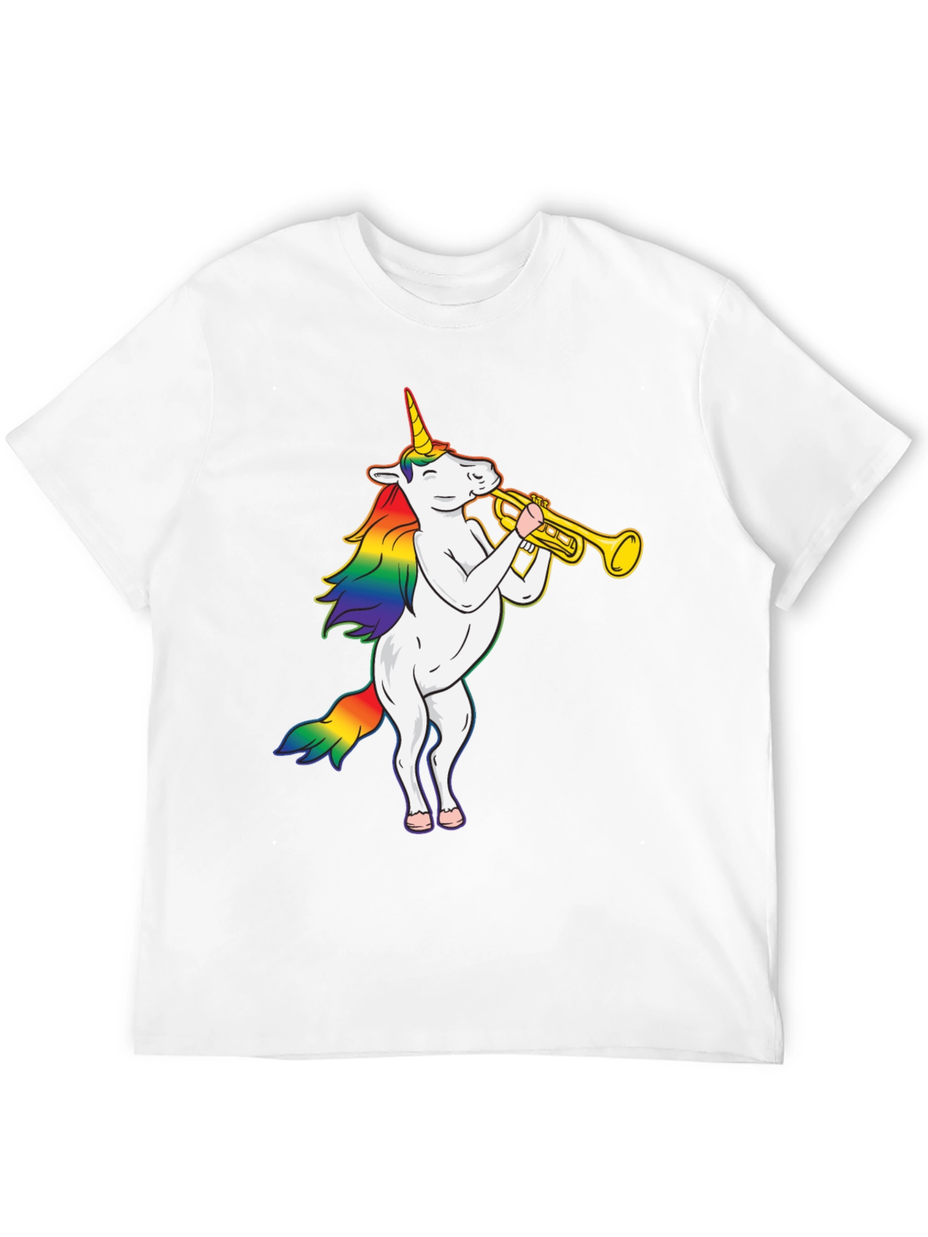 Unicorn Trumpet Black T-Shirt