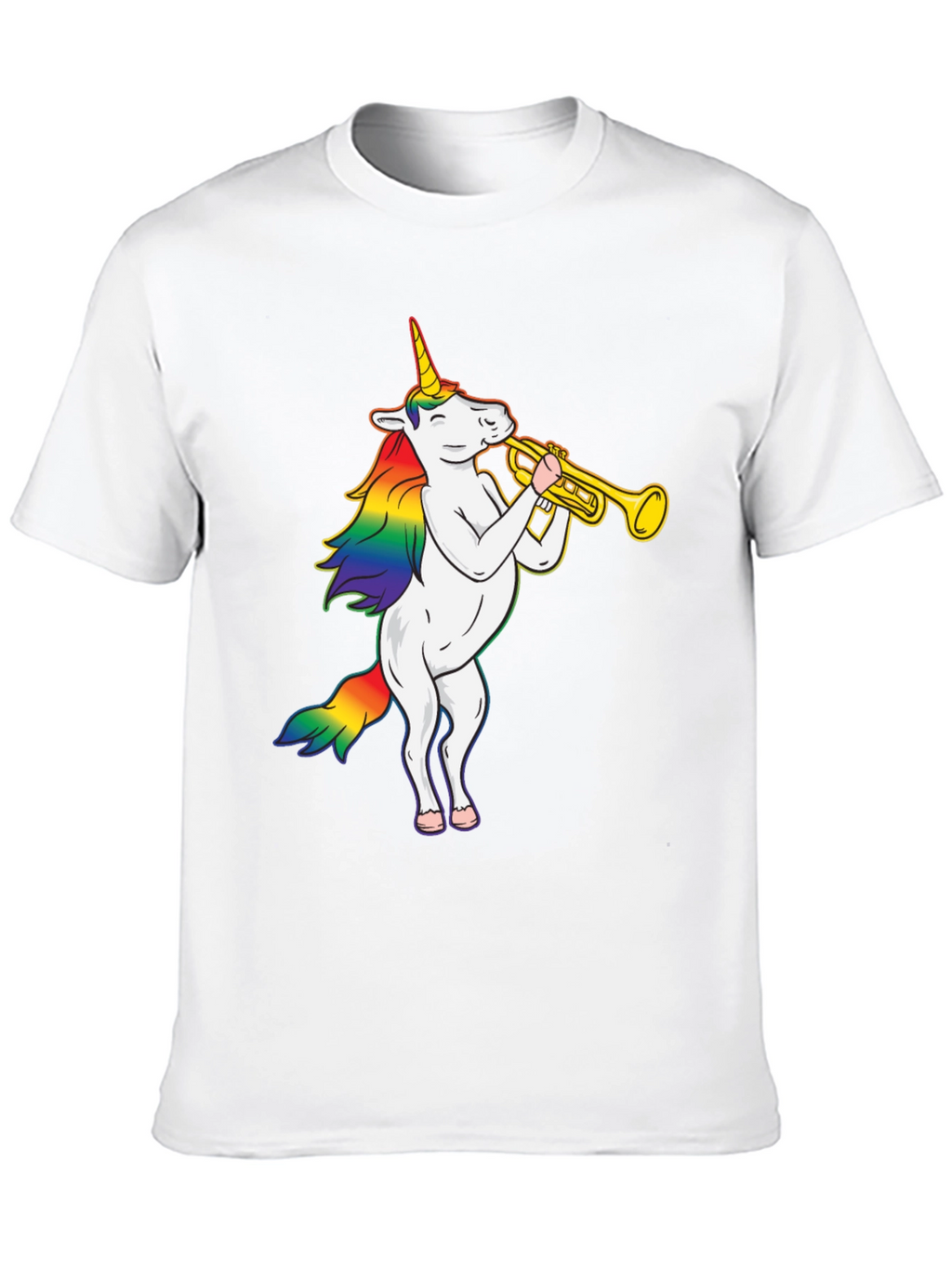 Unicorn Trumpet Black T-Shirt