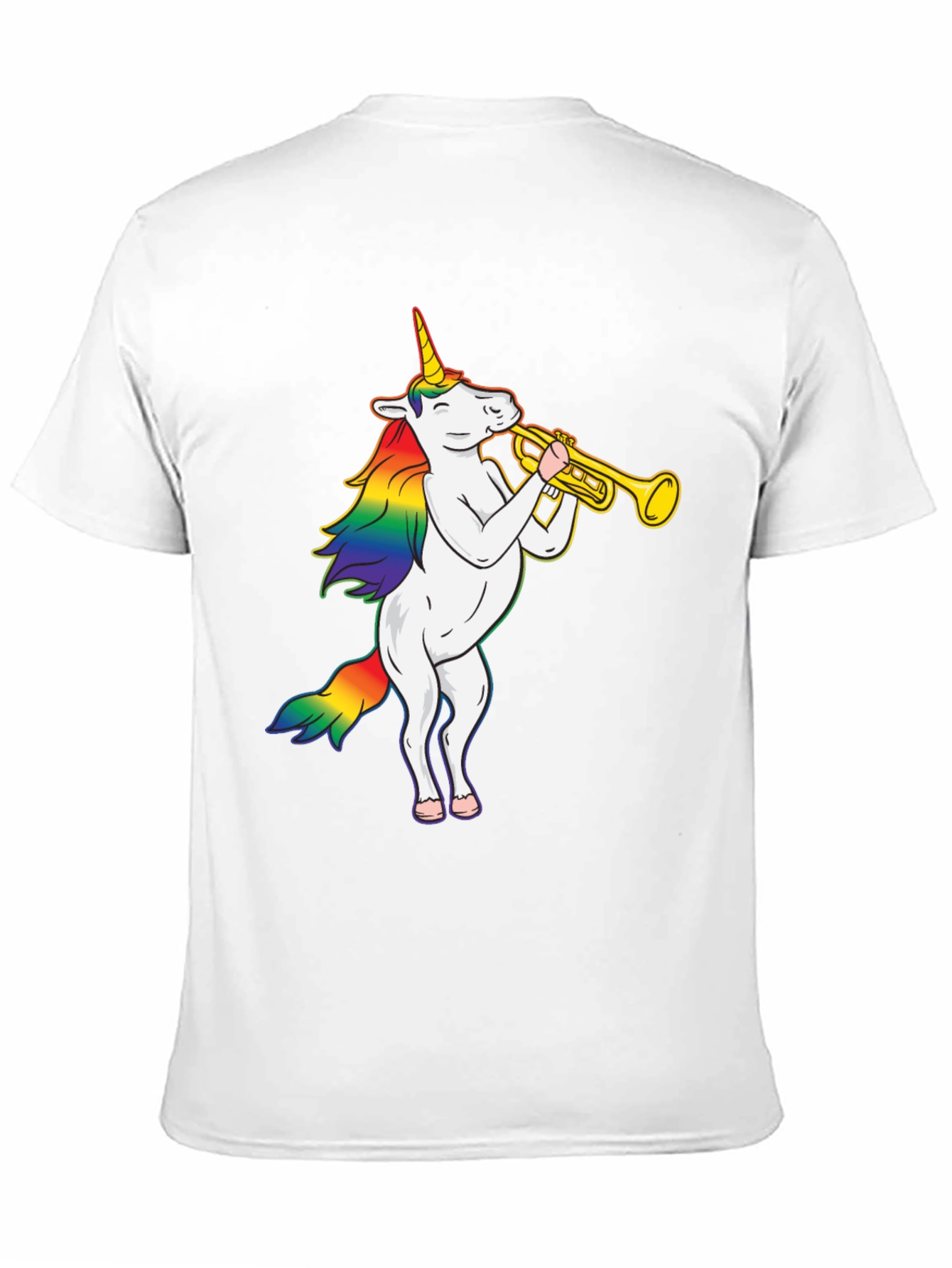 Unicorn Trumpet Black T-Shirt