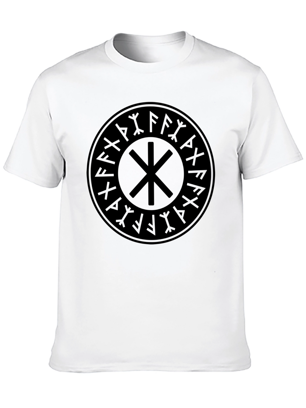 Black Slavic Kolovrat Sun Wheel T-Shirt
