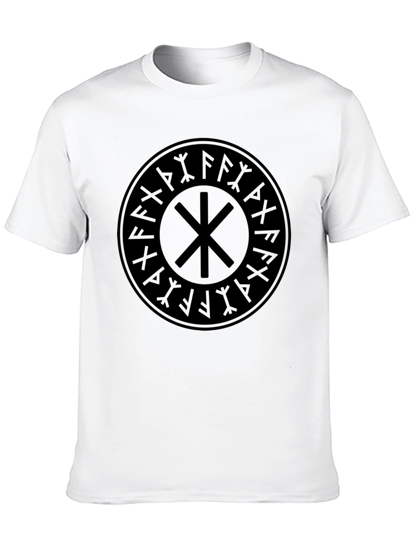 Black Slavic Kolovrat Sun Wheel T-Shirt