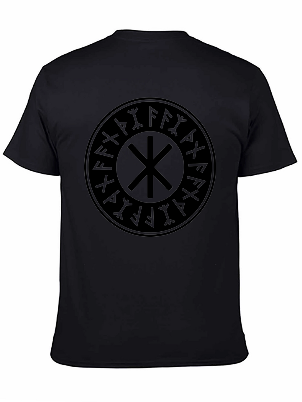 Black Slavic Kolovrat Sun Wheel T-Shirt