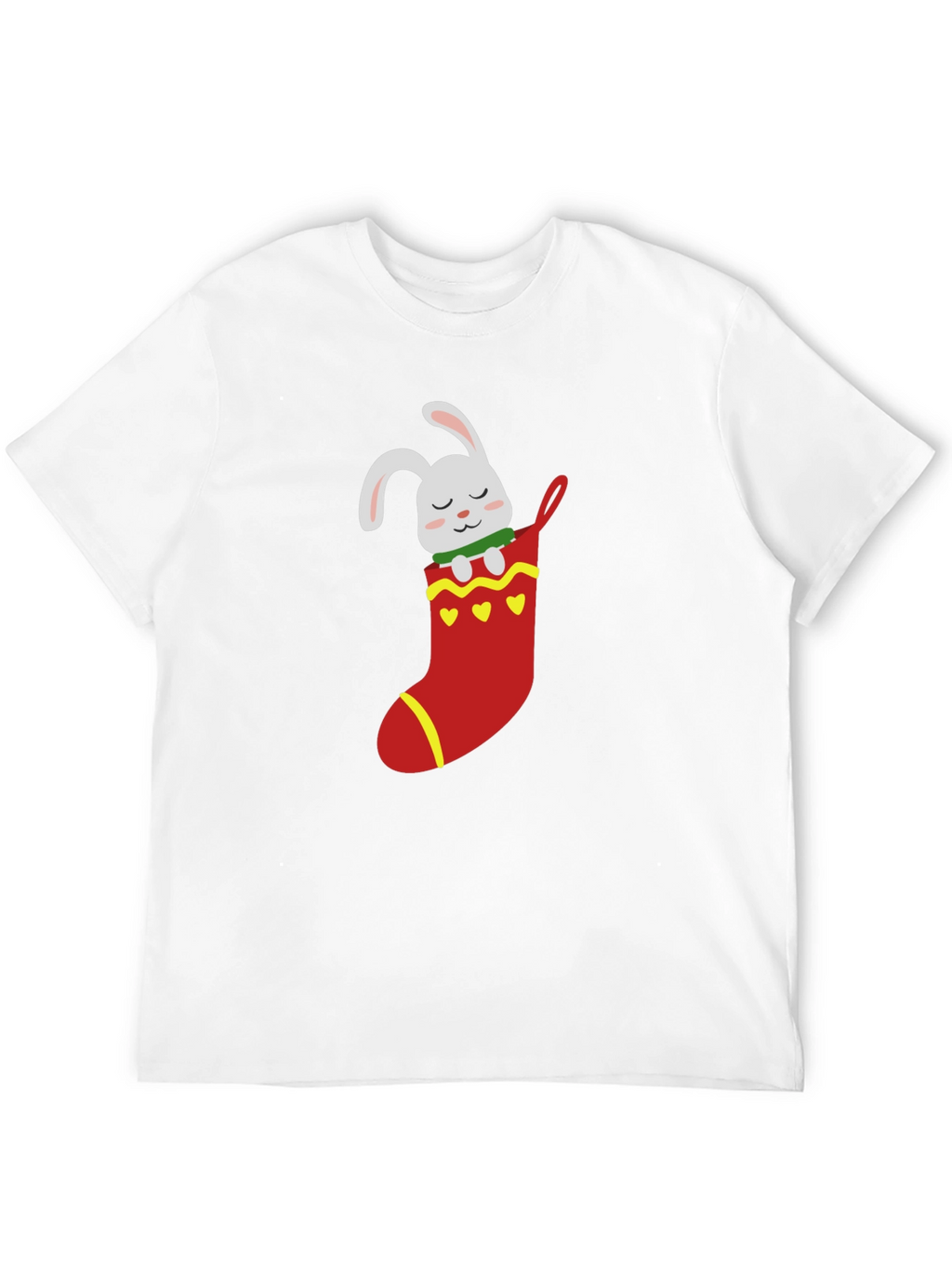 Bunny in Stocking Graphic T-Shirt