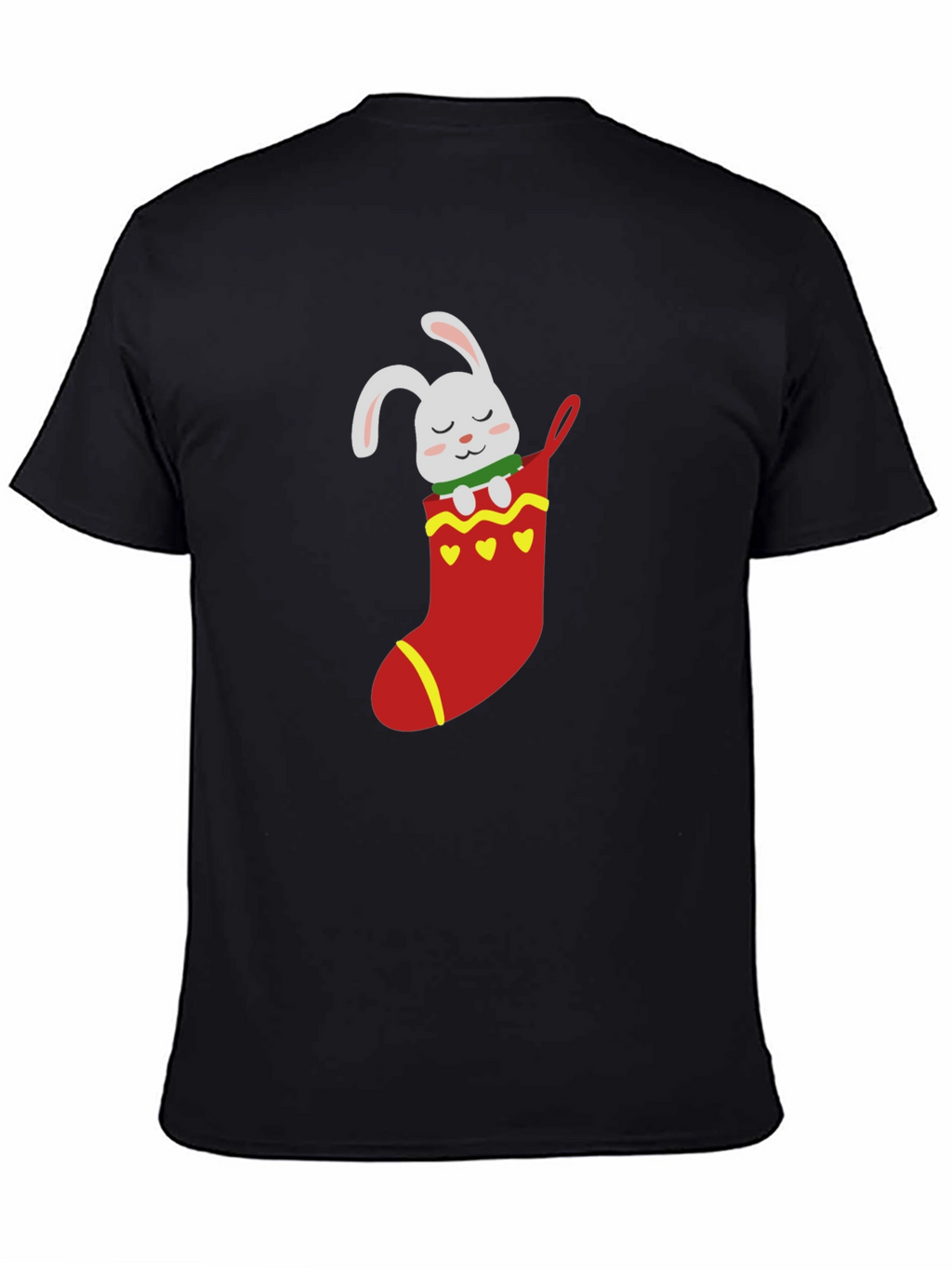 Bunny in Stocking Graphic T-Shirt