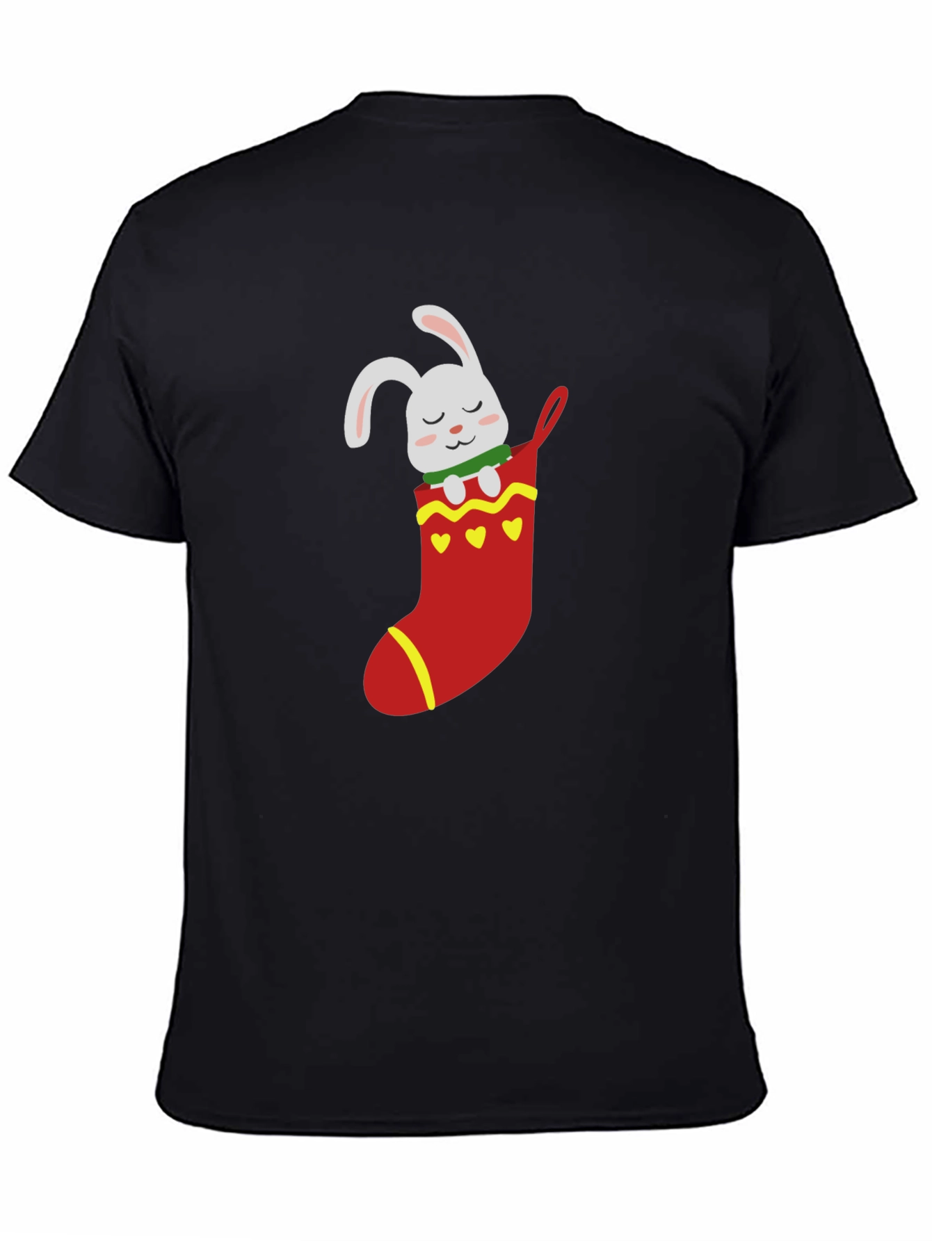 Bunny in Stocking Graphic T-Shirt