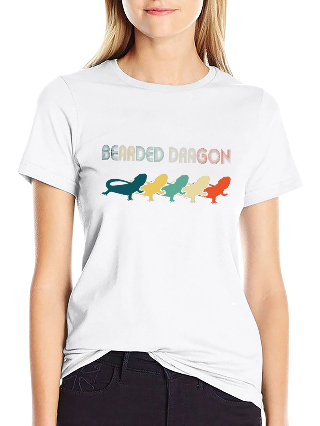 Retro Bearded Dragon T-Shirt - Cool Lizard Lover Tee