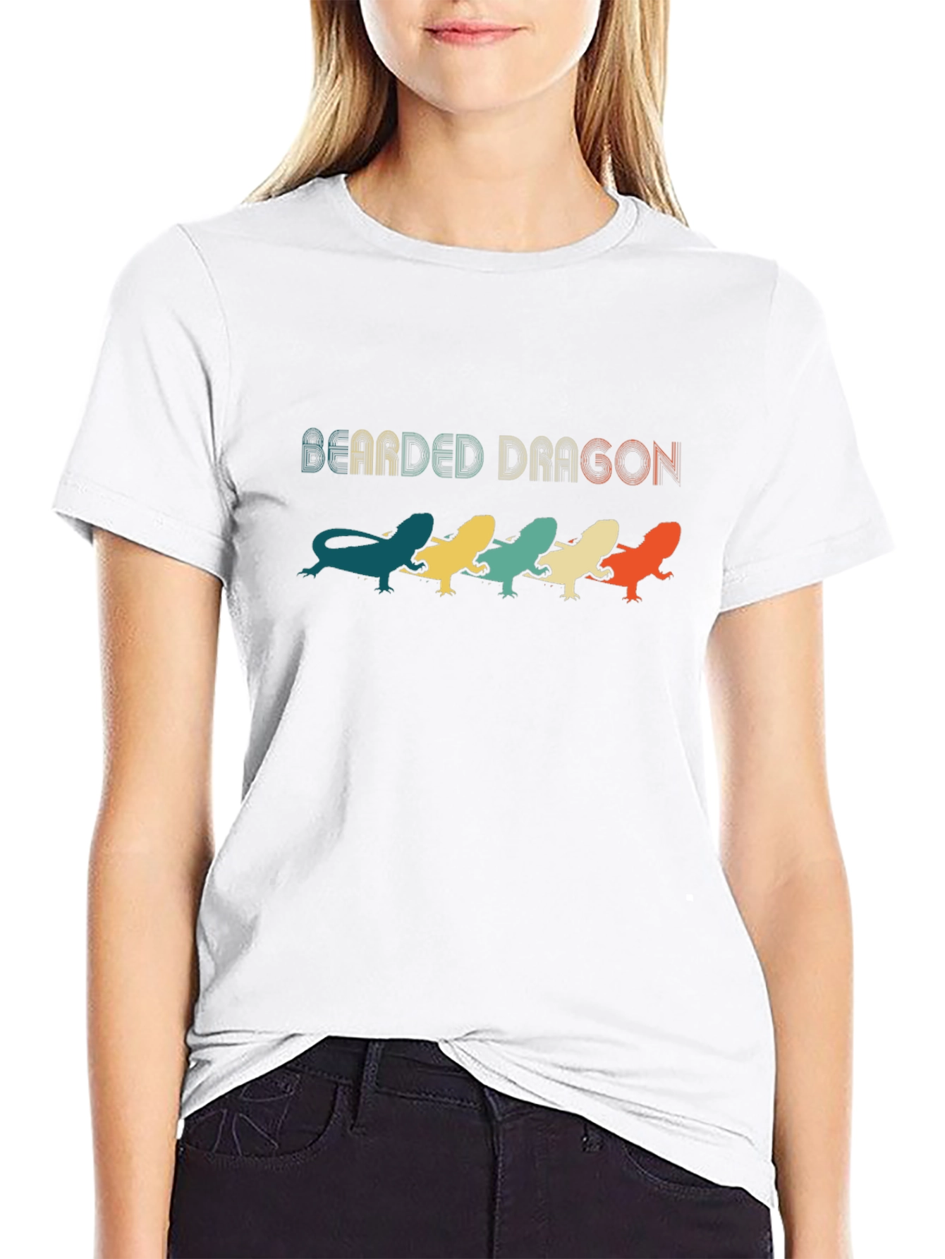Retro Bearded Dragon T-Shirt - Cool Lizard Lover Tee