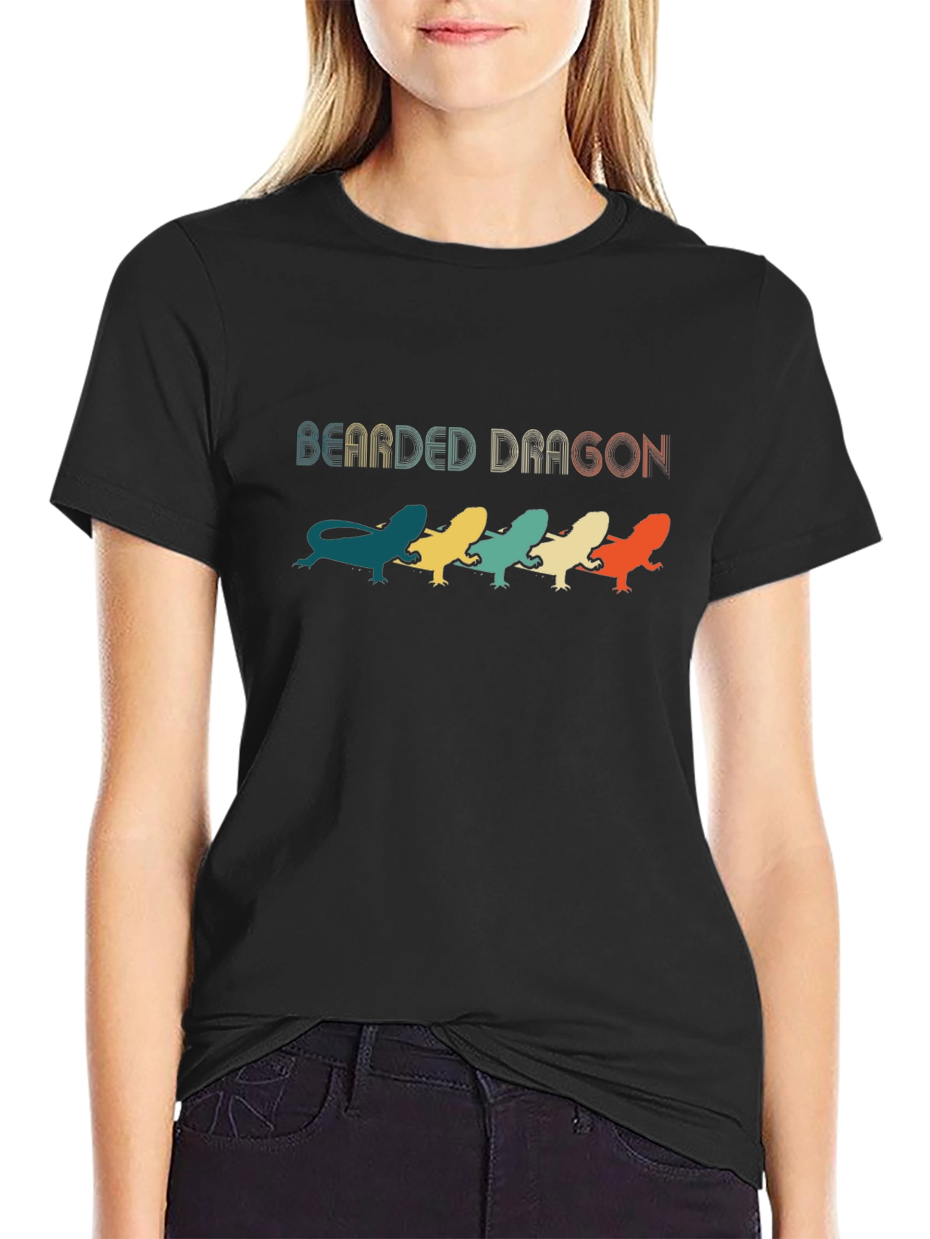 Retro Bearded Dragon T-Shirt - Cool Lizard Lover Tee