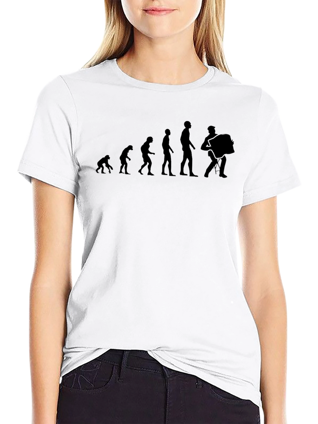 Accordion Evolution T-Shirt - Black