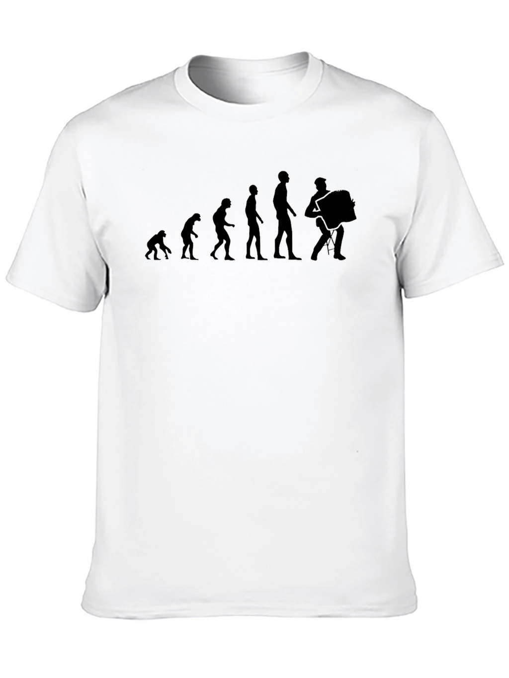 Accordion Evolution T-Shirt - Black