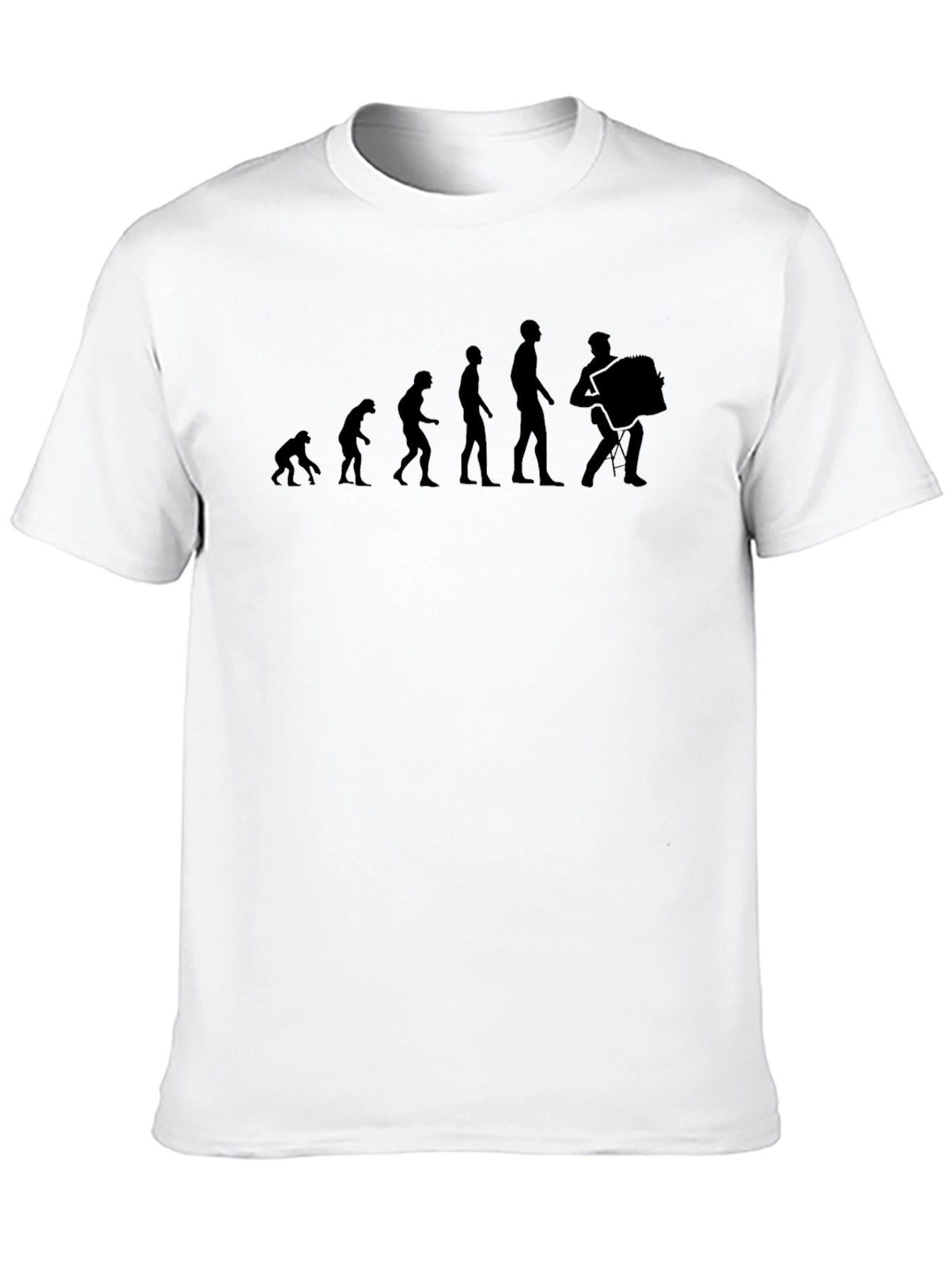 Accordion Evolution T-Shirt - Black