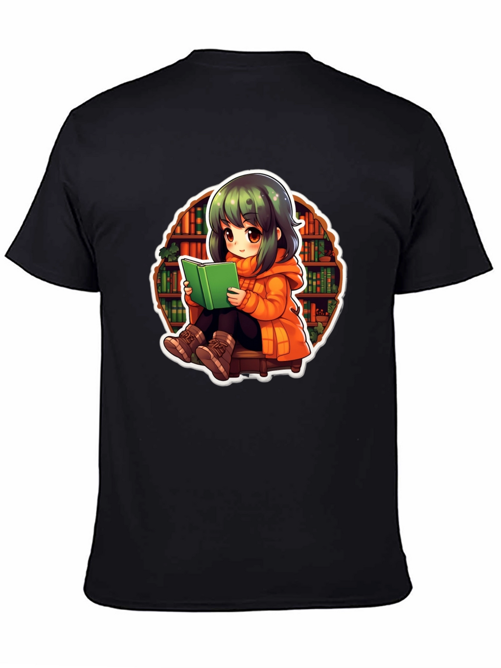 Anime Girl Reading T-Shirt - Book Lover Tee