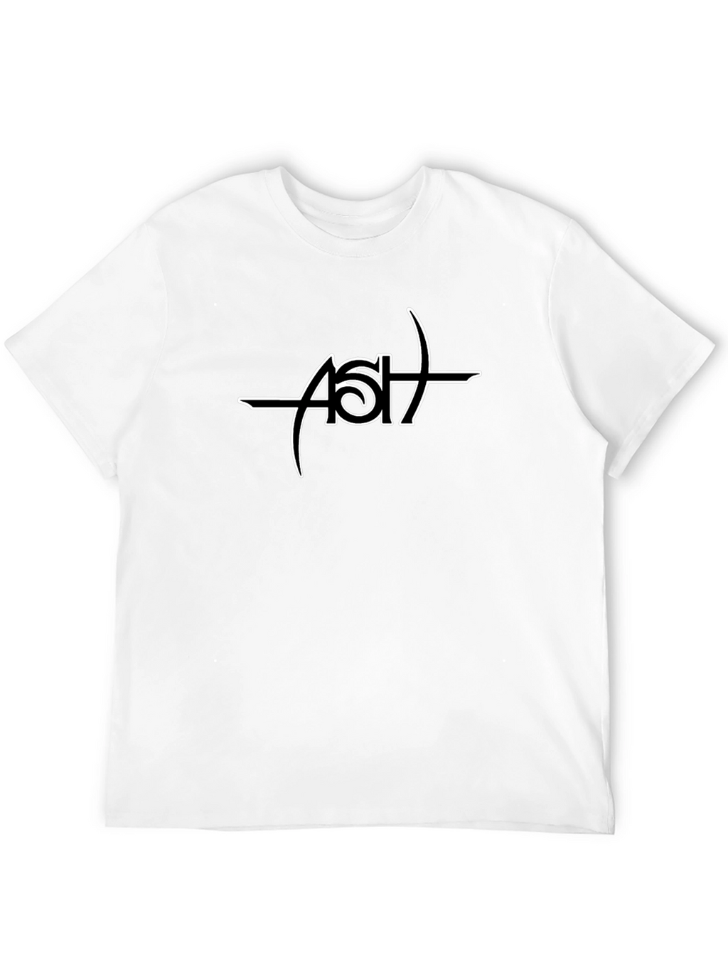 Black ASH Logo Graphic Tee - Casual Comfort