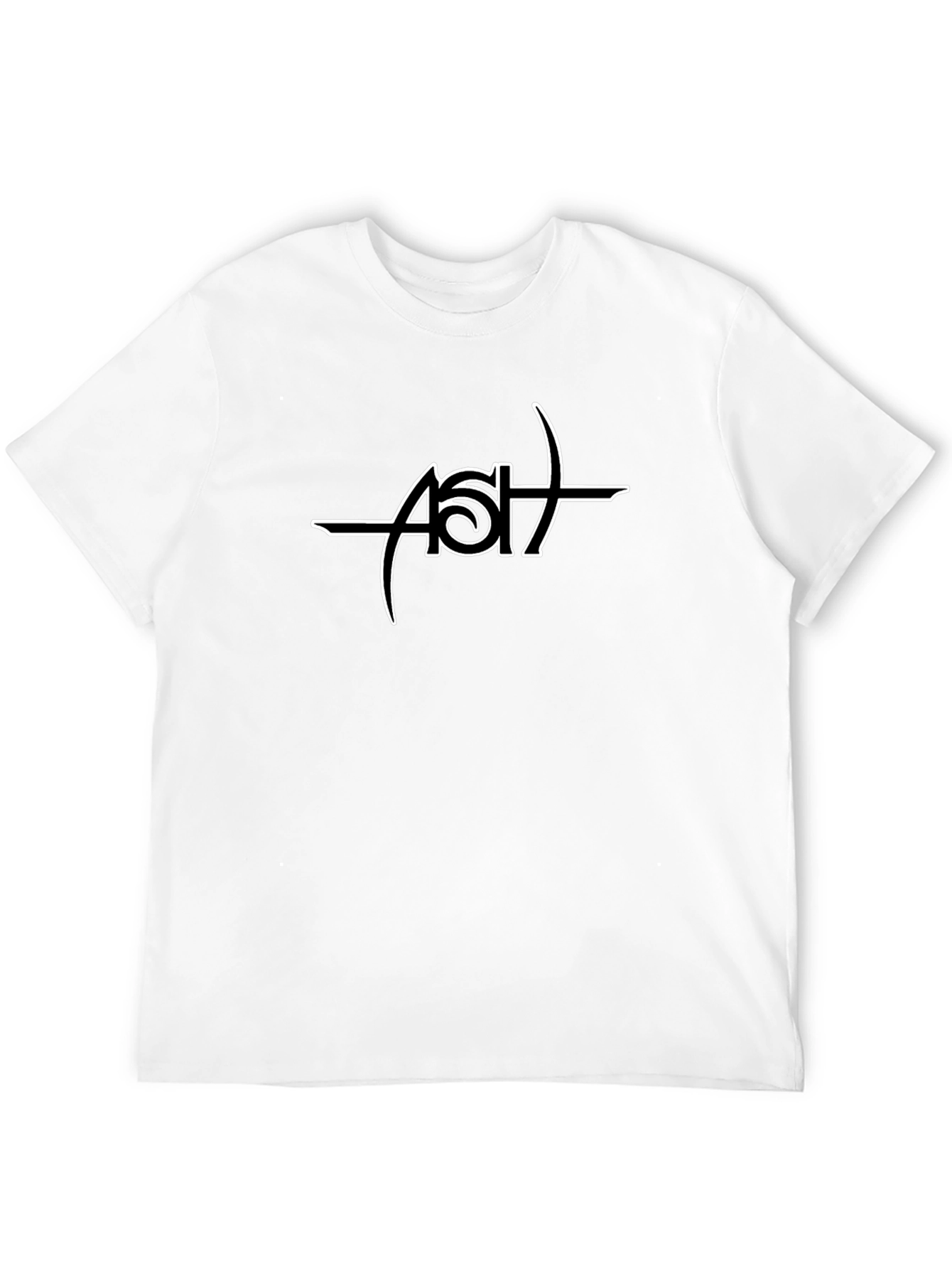 Black ASH Logo Graphic Tee - Casual Comfort