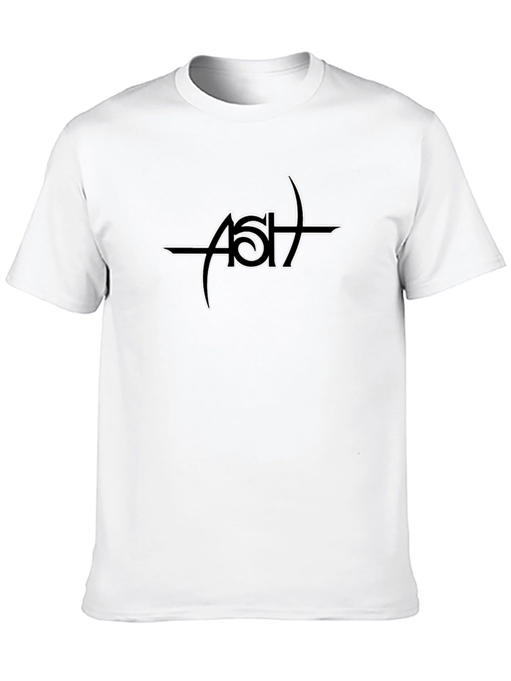 Black ASH Logo Graphic Tee - Casual Comfort