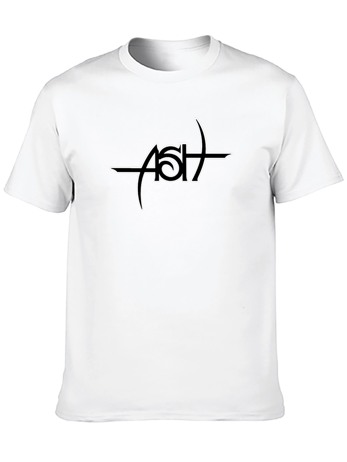Black ASH Logo Graphic Tee - Casual Comfort