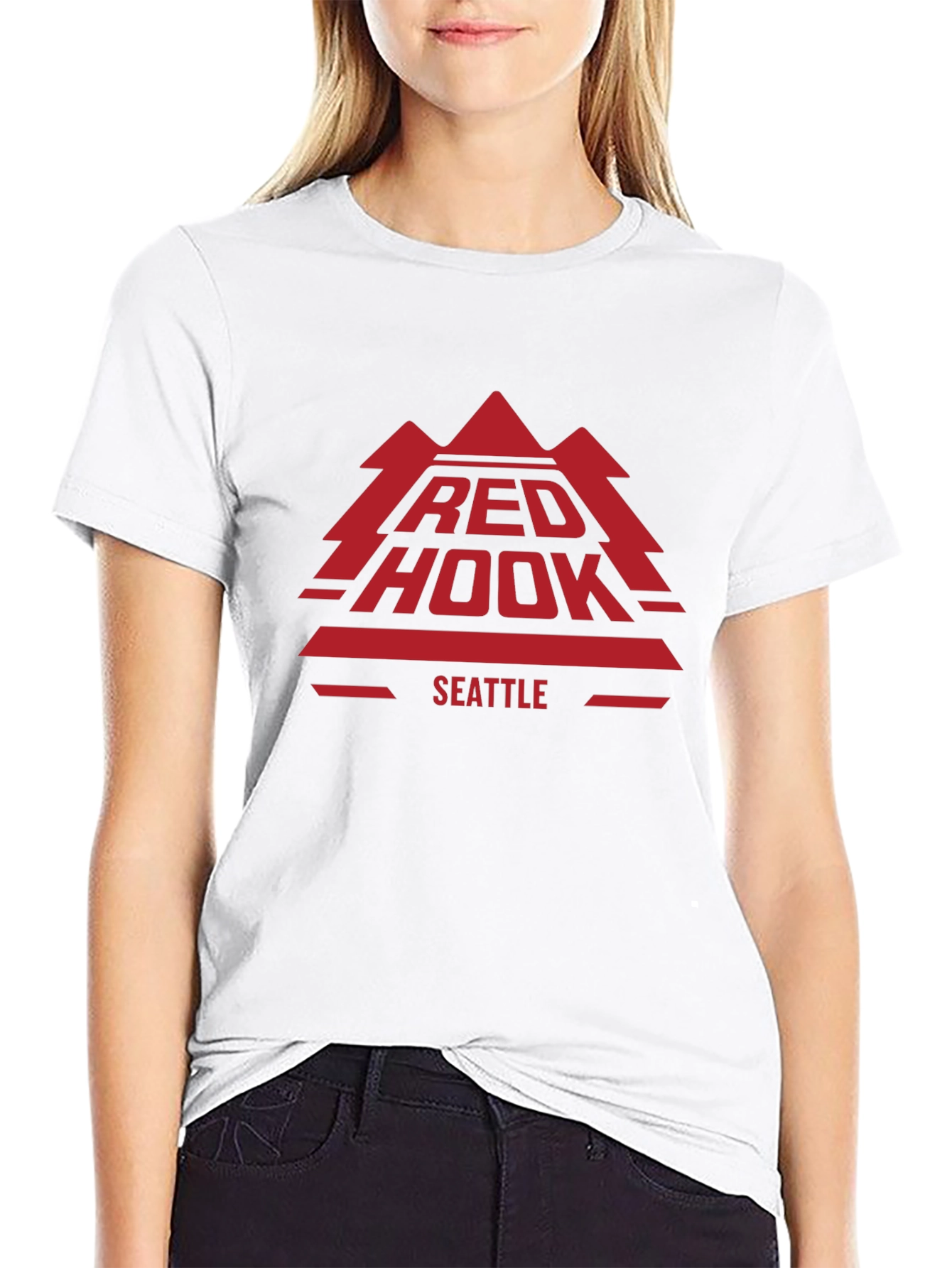 Red Hook Seattle Graphic T-Shirt - Black