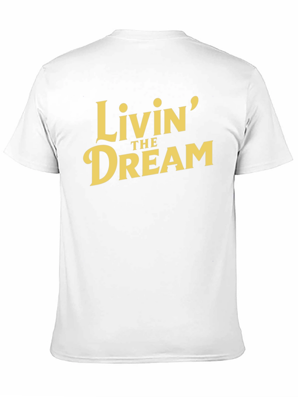 Livin the Dream Graphic Tee - Black Cotton T-Shirt