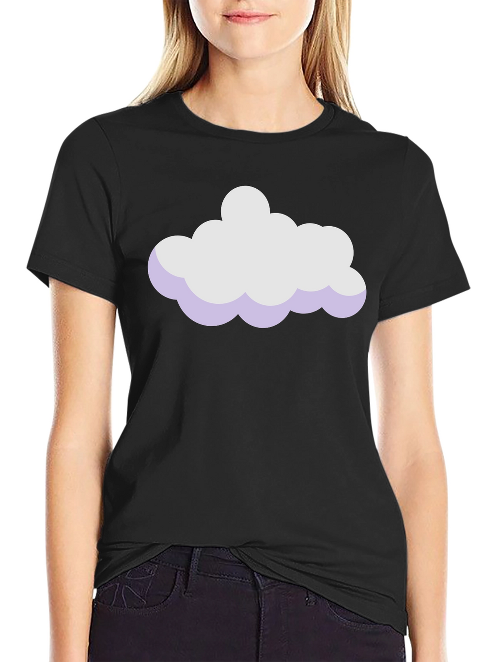 Cloud Graphic Black T-Shirt