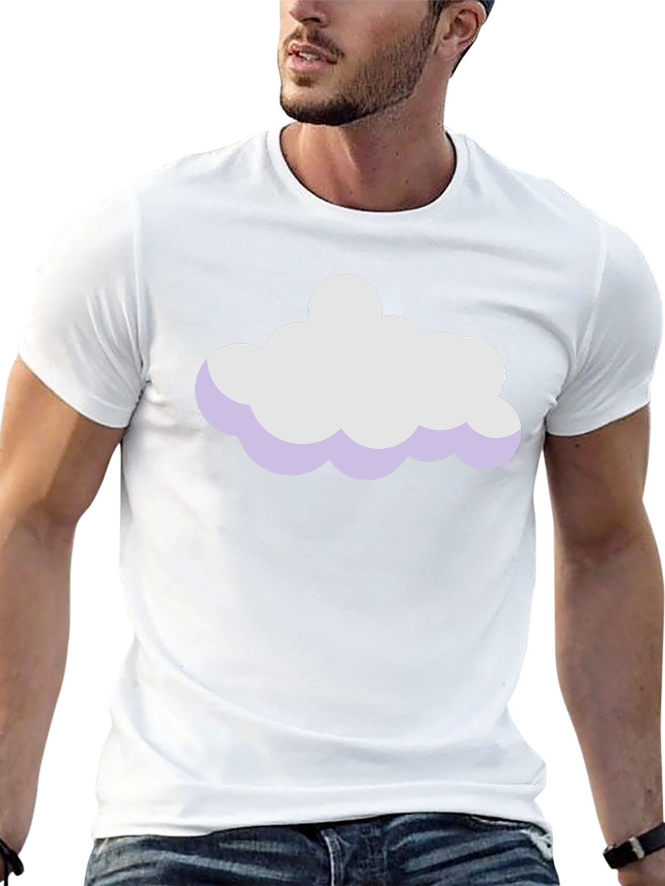 Cloud Graphic Black T-Shirt