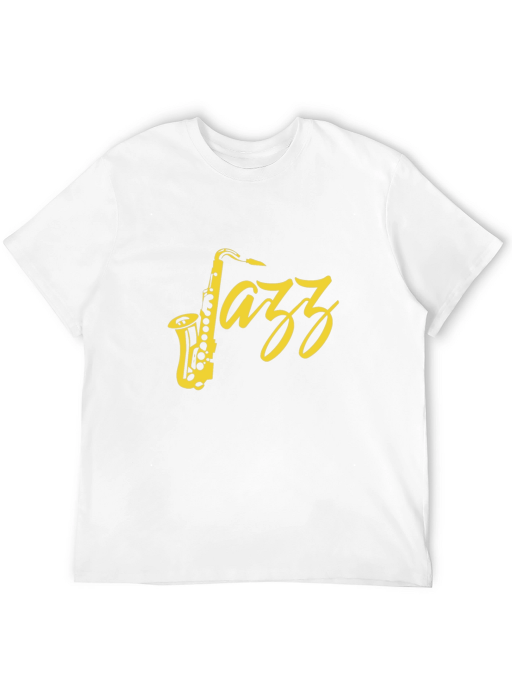 Black Jazz Saxophone Graphic T-Shirt