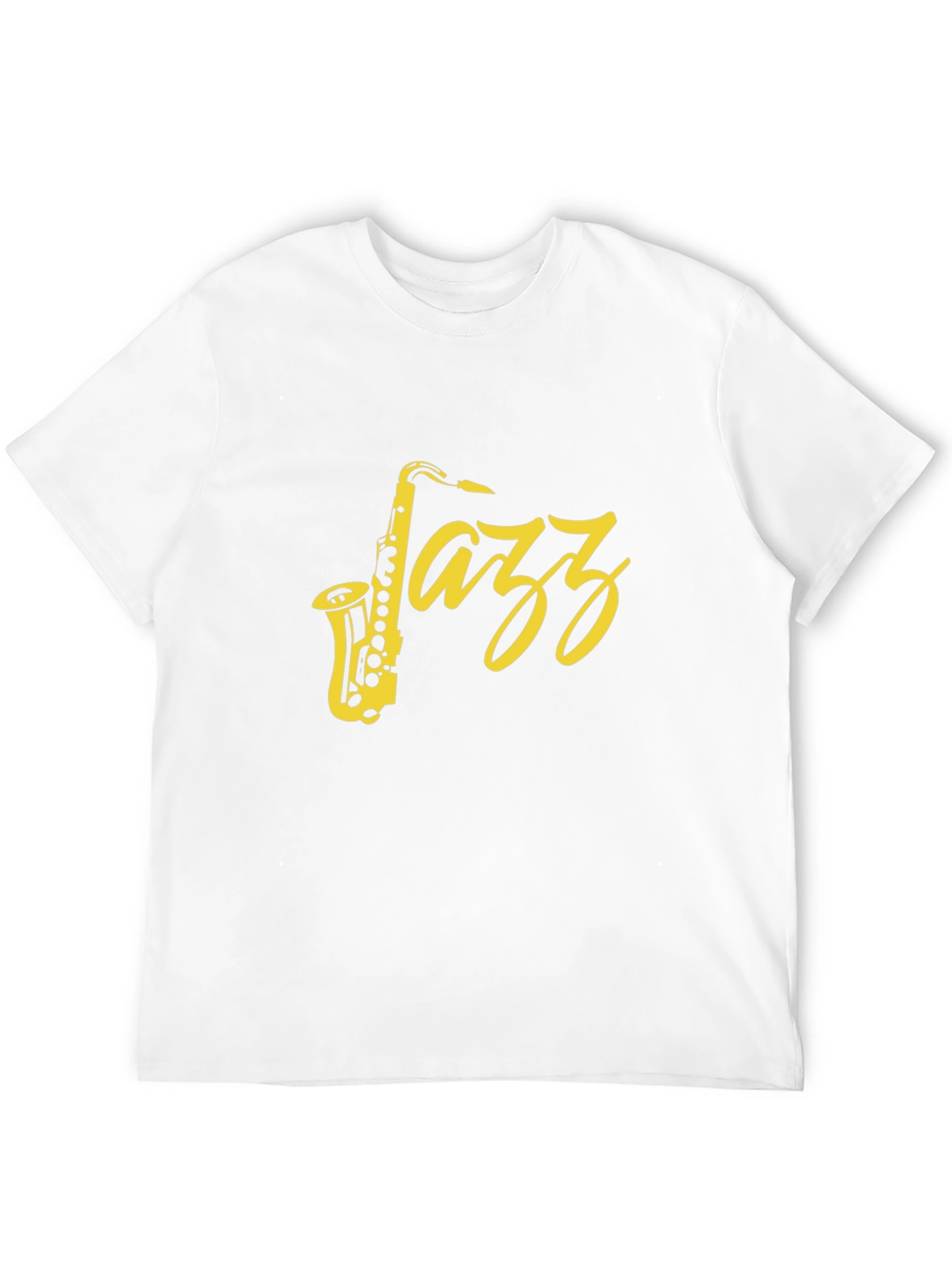 Black Jazz Saxophone Graphic T-Shirt