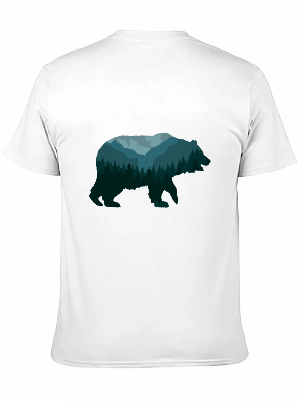 Nature Bear Graphic Tee - Unisex Black T-Shirt