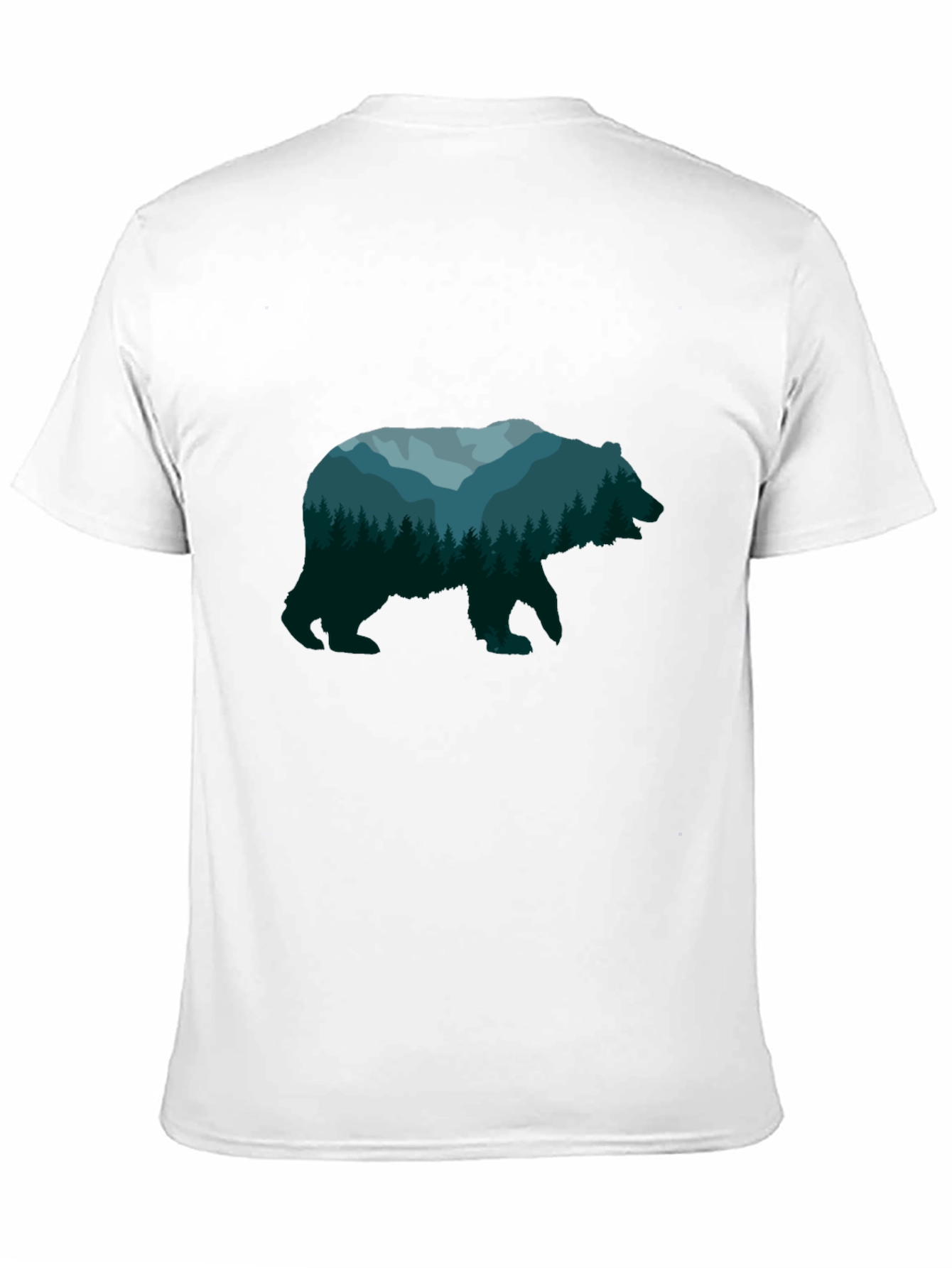 Nature Bear Graphic Tee - Unisex Black T-Shirt