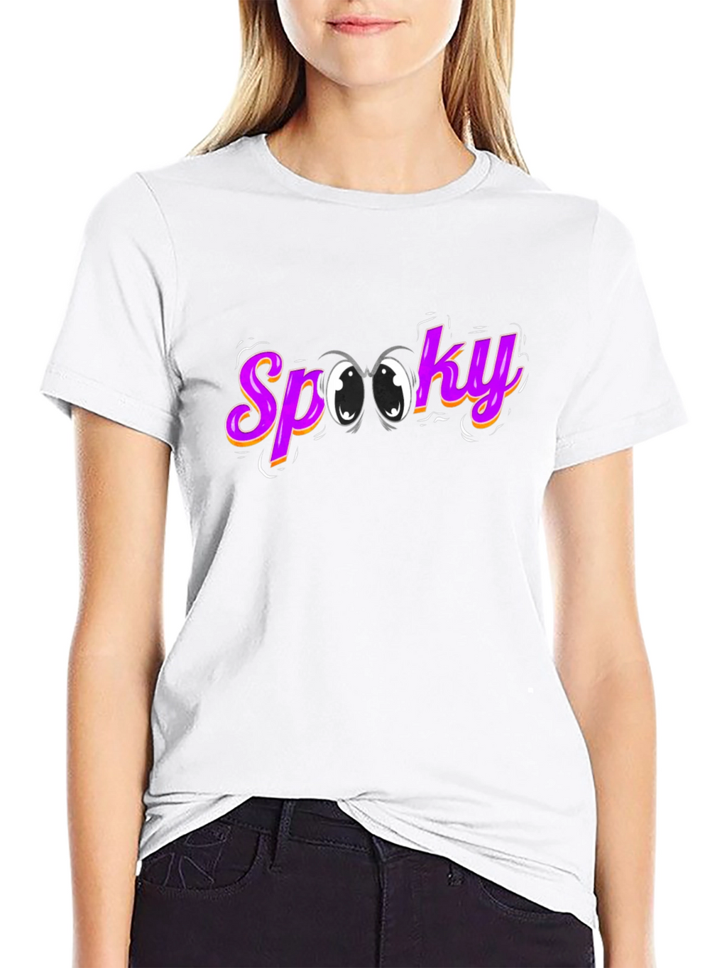 Spooky Eyes Graphic Tee - Halloween Style!