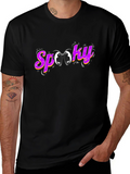 Spooky Eyes Graphic Tee - Halloween Style!