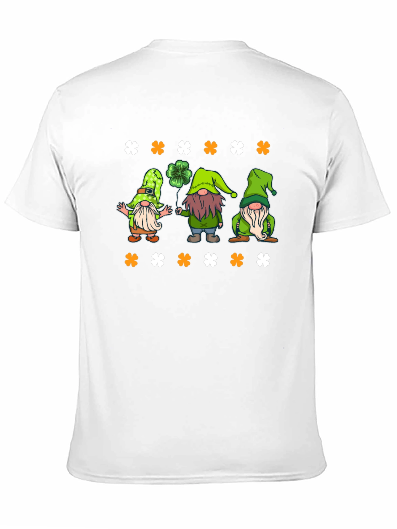 St. Patricks Day Gnomes Black T-Shirt