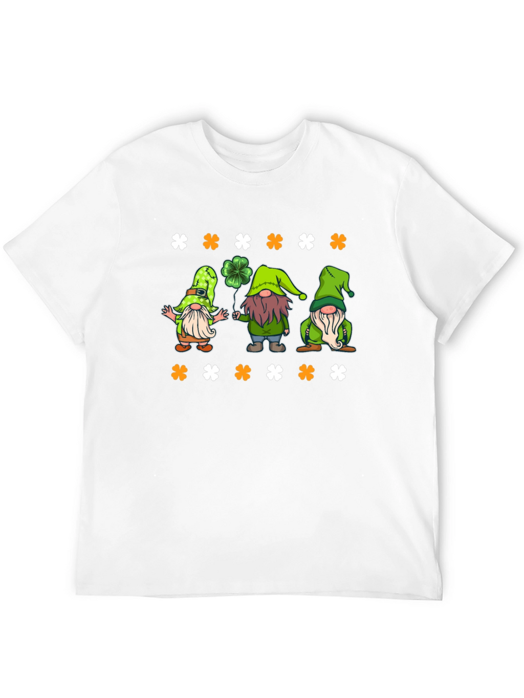 St. Patricks Day Gnomes Black T-Shirt