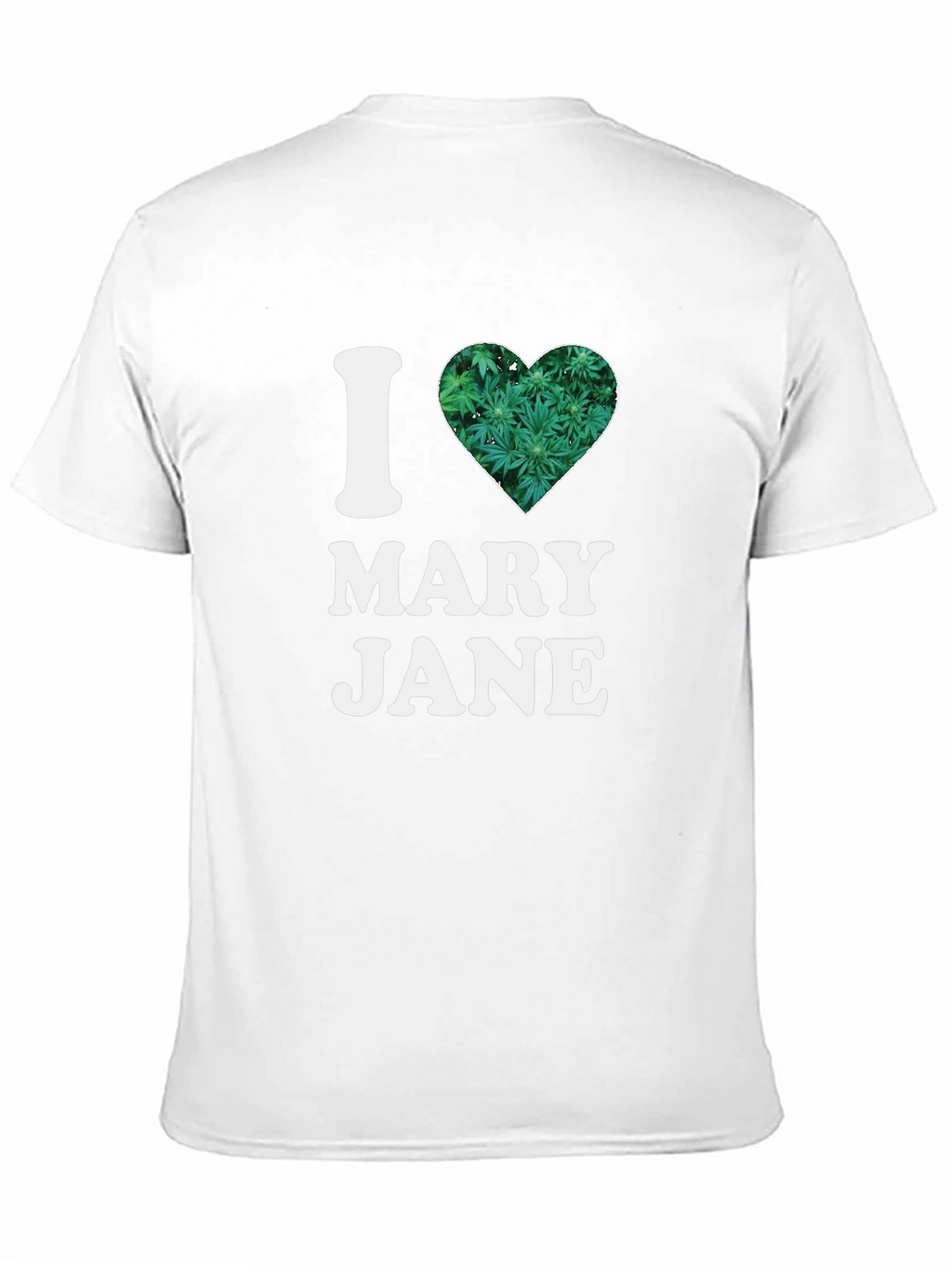 I Heart Mary Jane T-Shirt - Cannabis Leaf Design