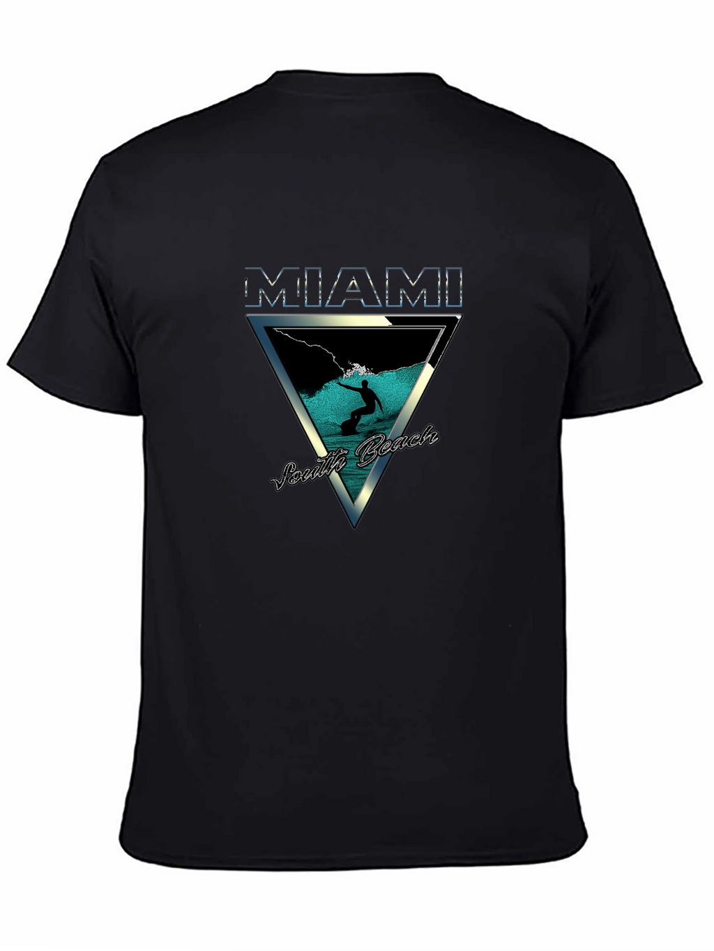 Miami South Beach Graphic Tee - Surfer Design