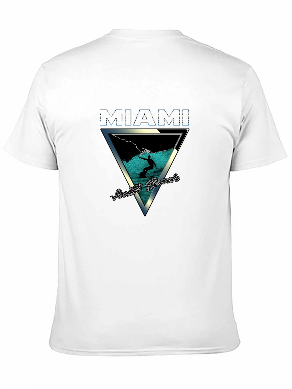 Miami South Beach Graphic Tee - Surfer Design