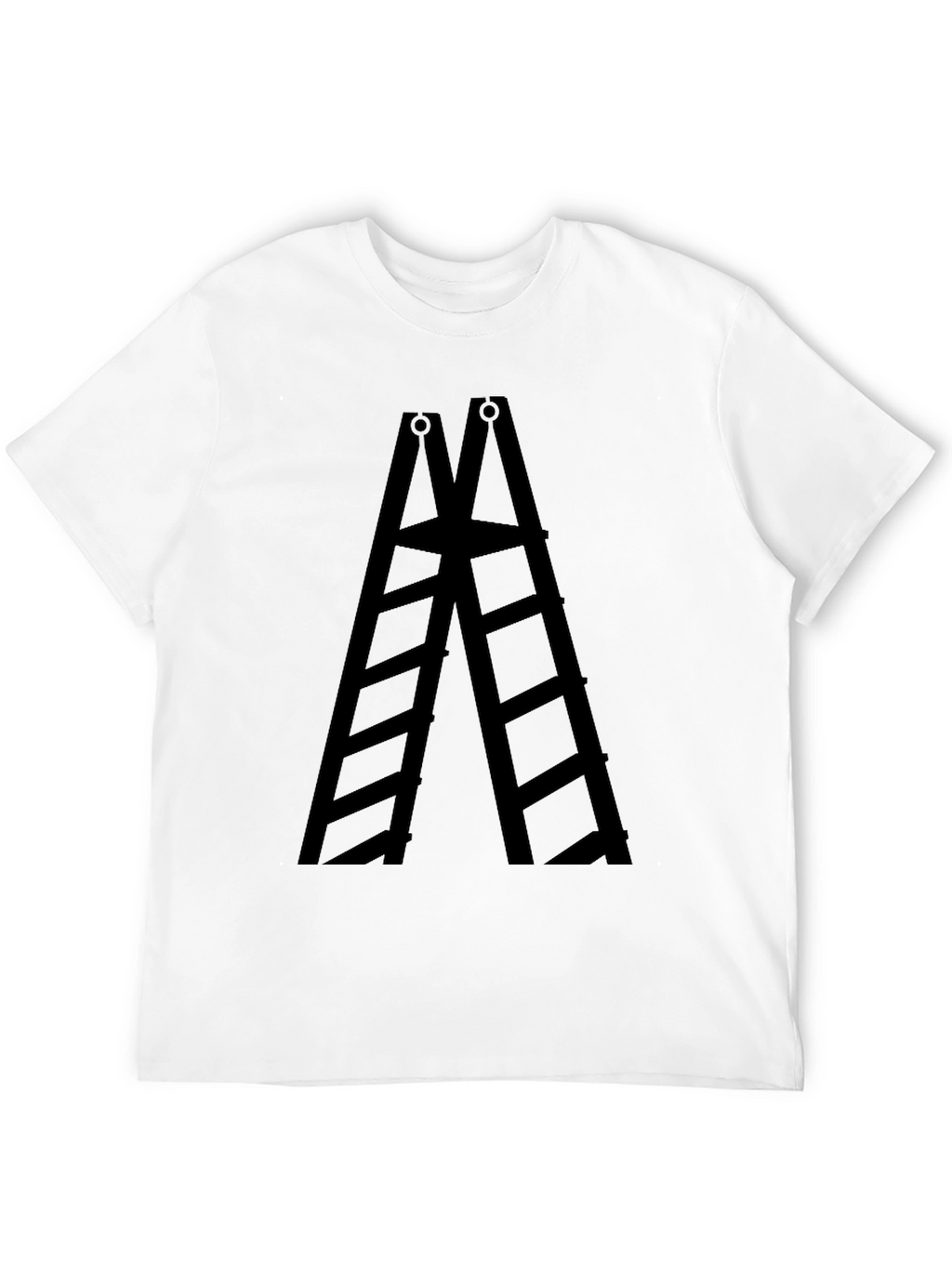 Ladder Graphic Tee - Solid Black
