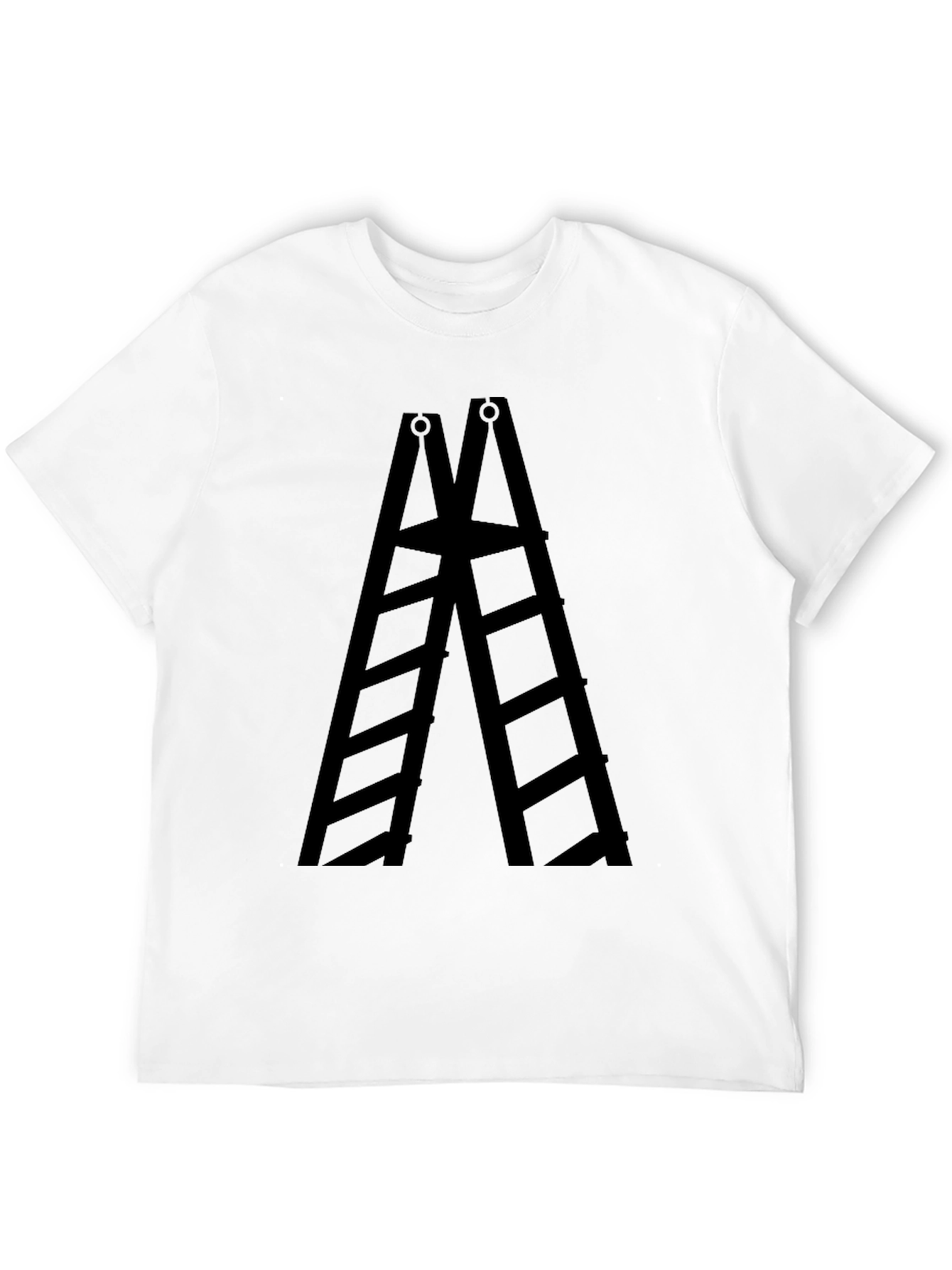 Ladder Graphic Tee - Solid Black