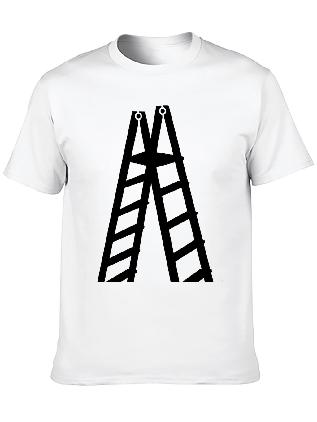 Ladder Graphic Tee - Solid Black